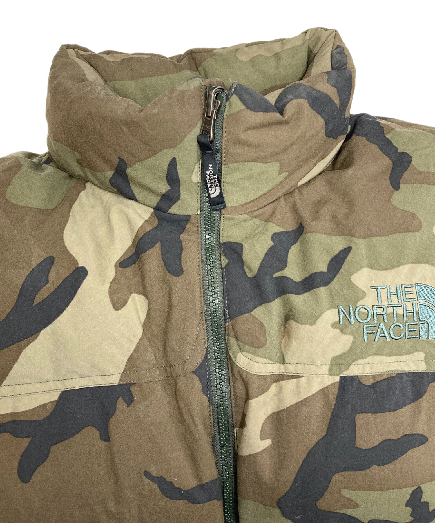THE NORTH FACE ザノースフェイス ND00490 ヌプシダウンベスト 迷彩 