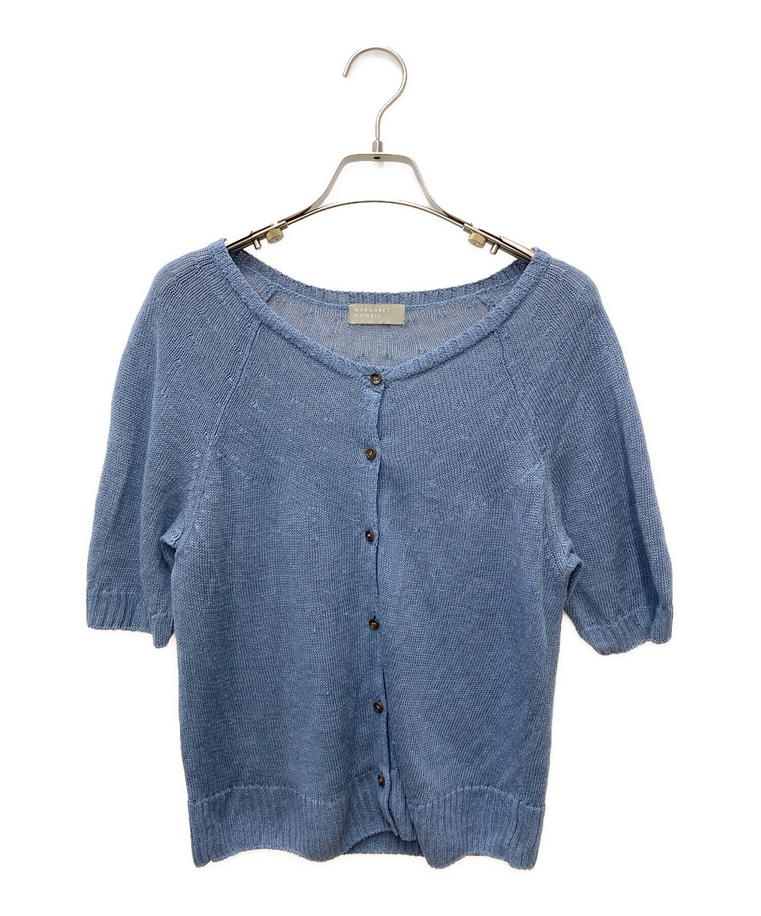 マーガレット・ハウエル　ニットカーディガン MARGARET HOWELL(マーガレット・ハウエル)｜COATED COTTON KNITWEAR