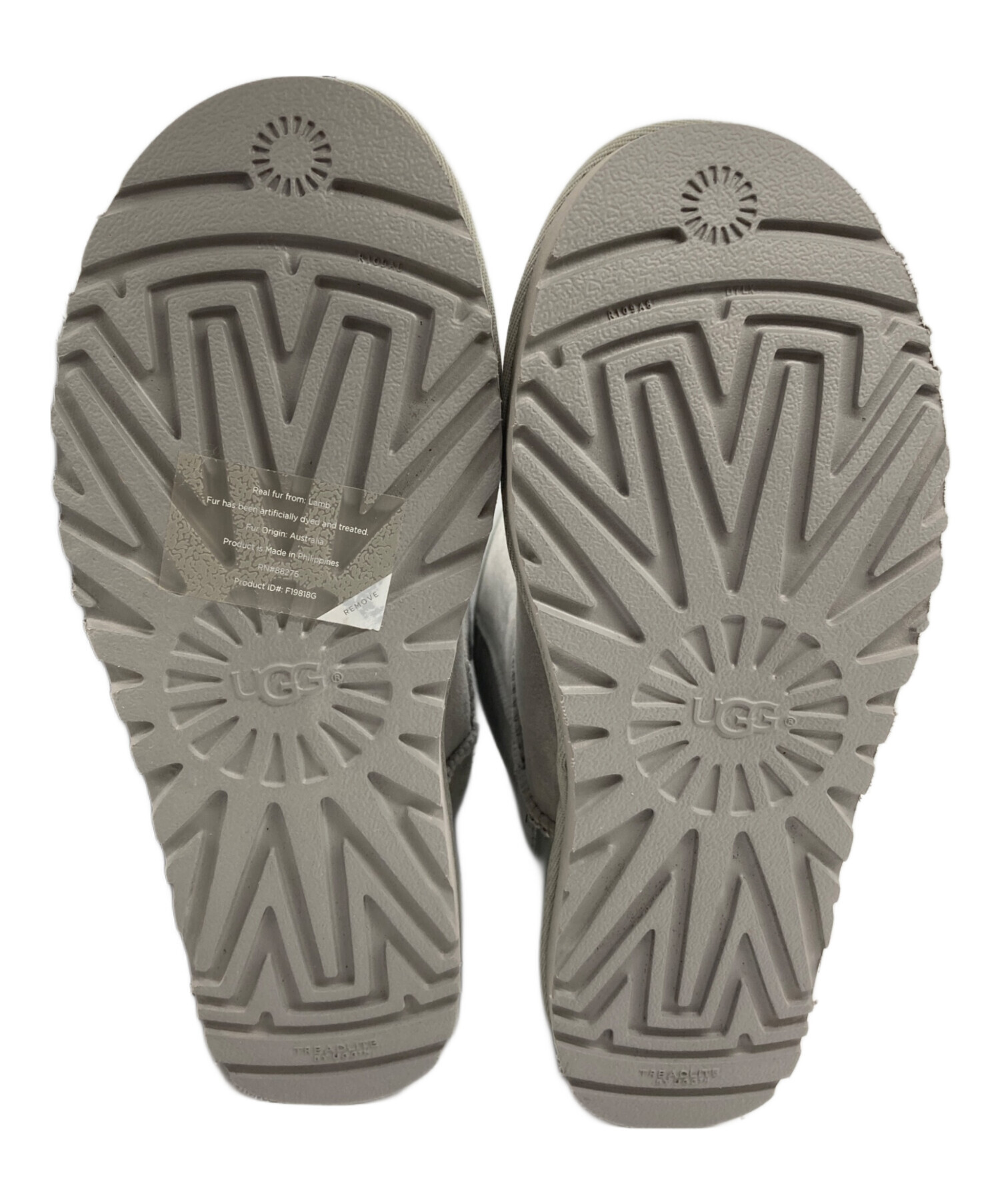 中古・古着通販】UGG (アグ) ムートンブーツ グレー サイズ:25