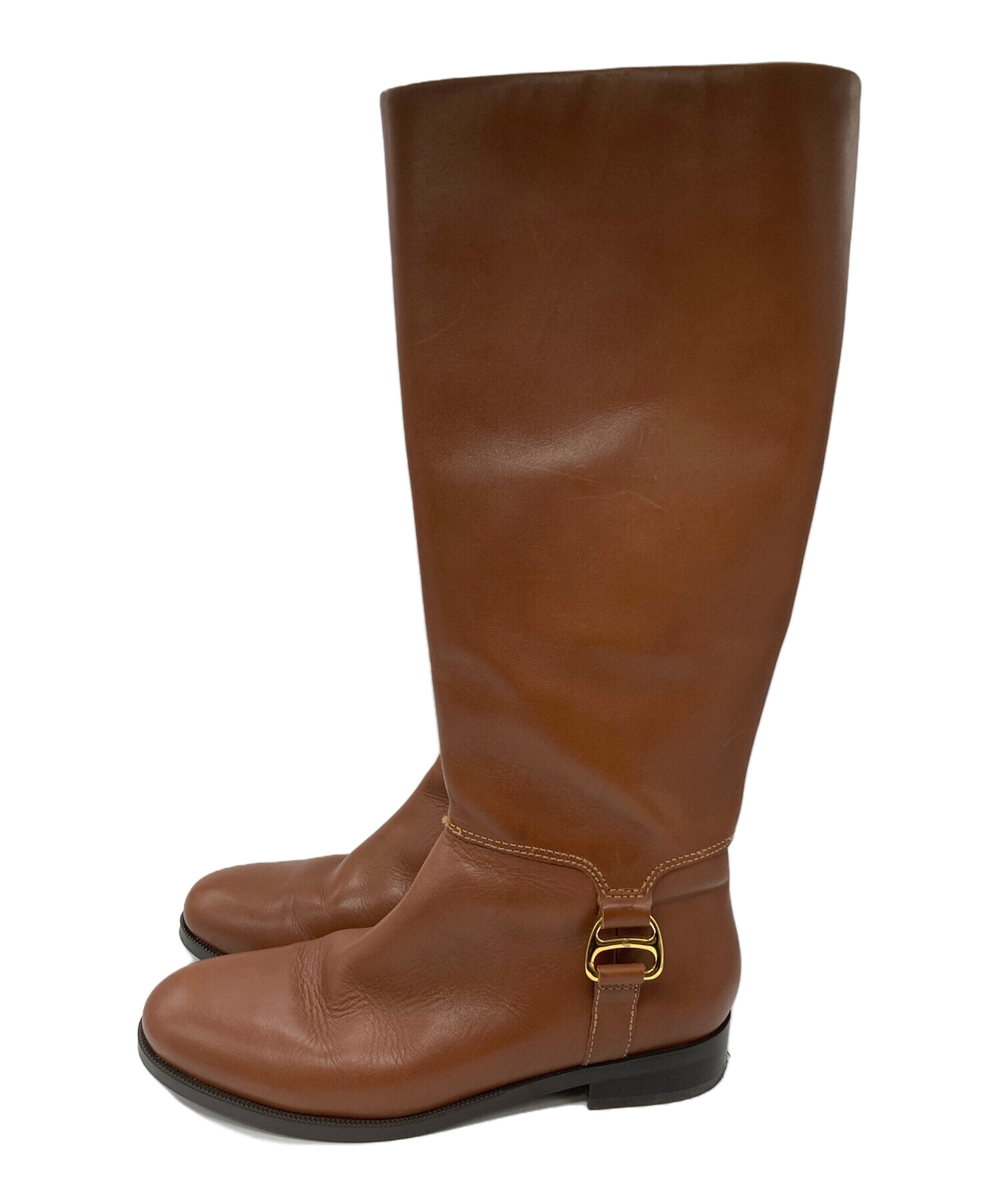 一度使用⭐︎ラルフローレン　ロングブーツ（ブラウン） 中古・古着通販】LAUREN RALPH LAUREN (ローレンラルフローレン