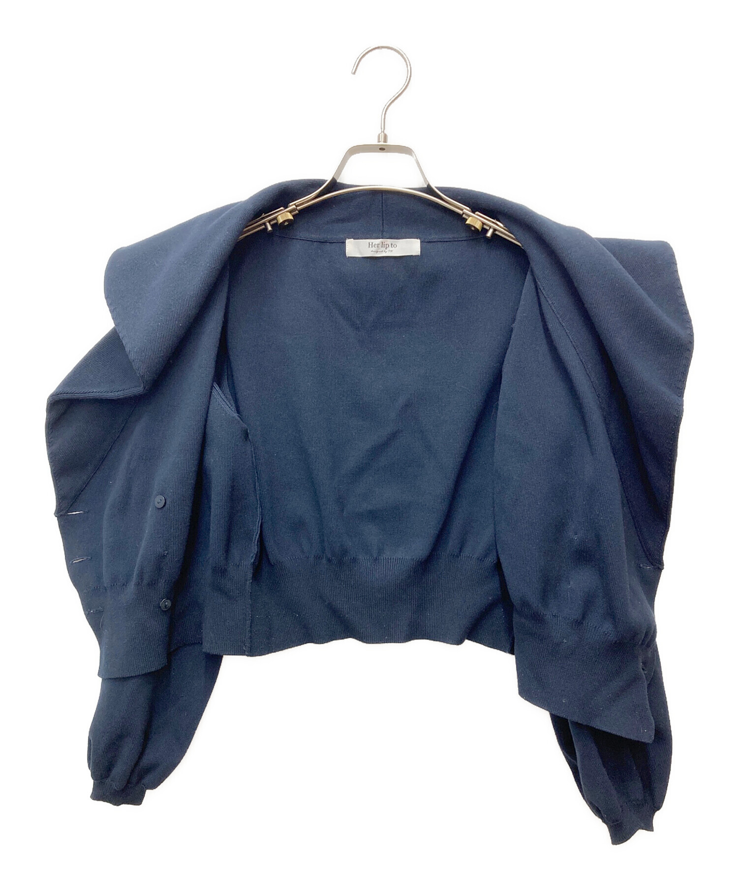 中古・古着通販】HER LIP TO (ハーリップトゥ) Merseille Knit Jacket