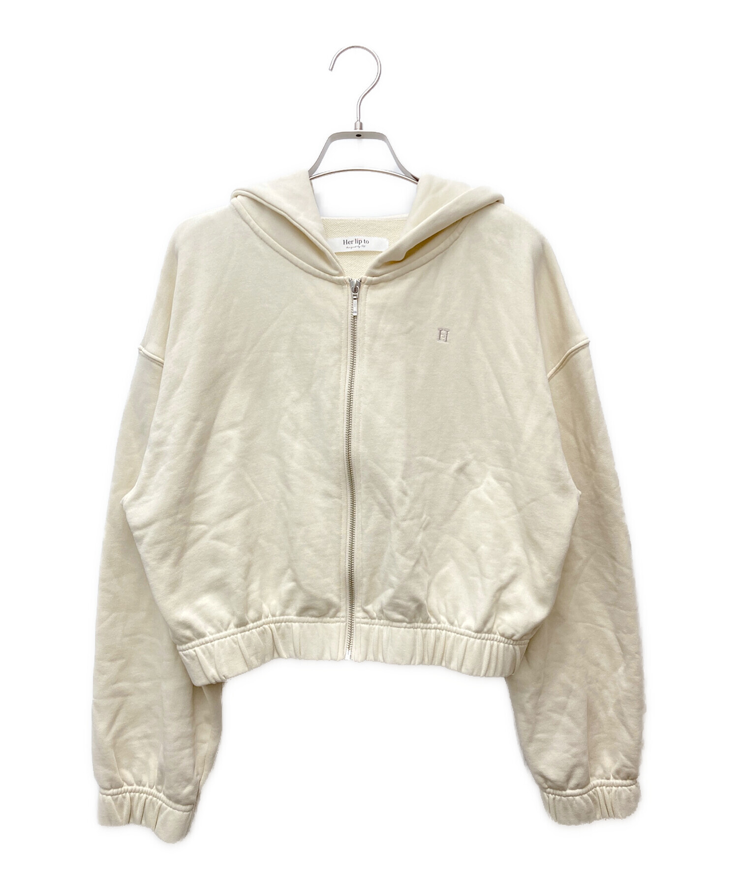 中古・古着通販】HER LIP TO (ハーリップトゥ) Flight Mode Zip Hoodie 