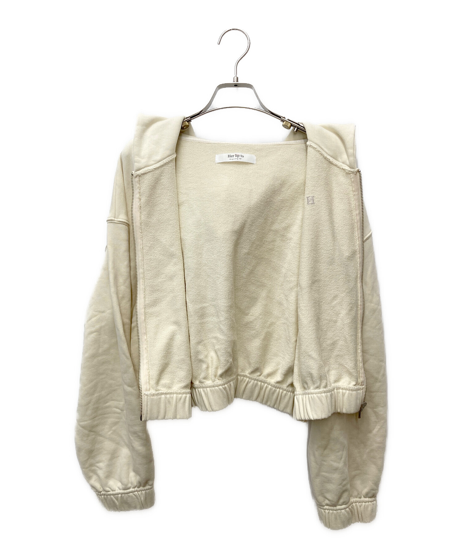 中古・古着通販】HER LIP TO (ハーリップトゥ) Flight Mode Zip Hoodie 