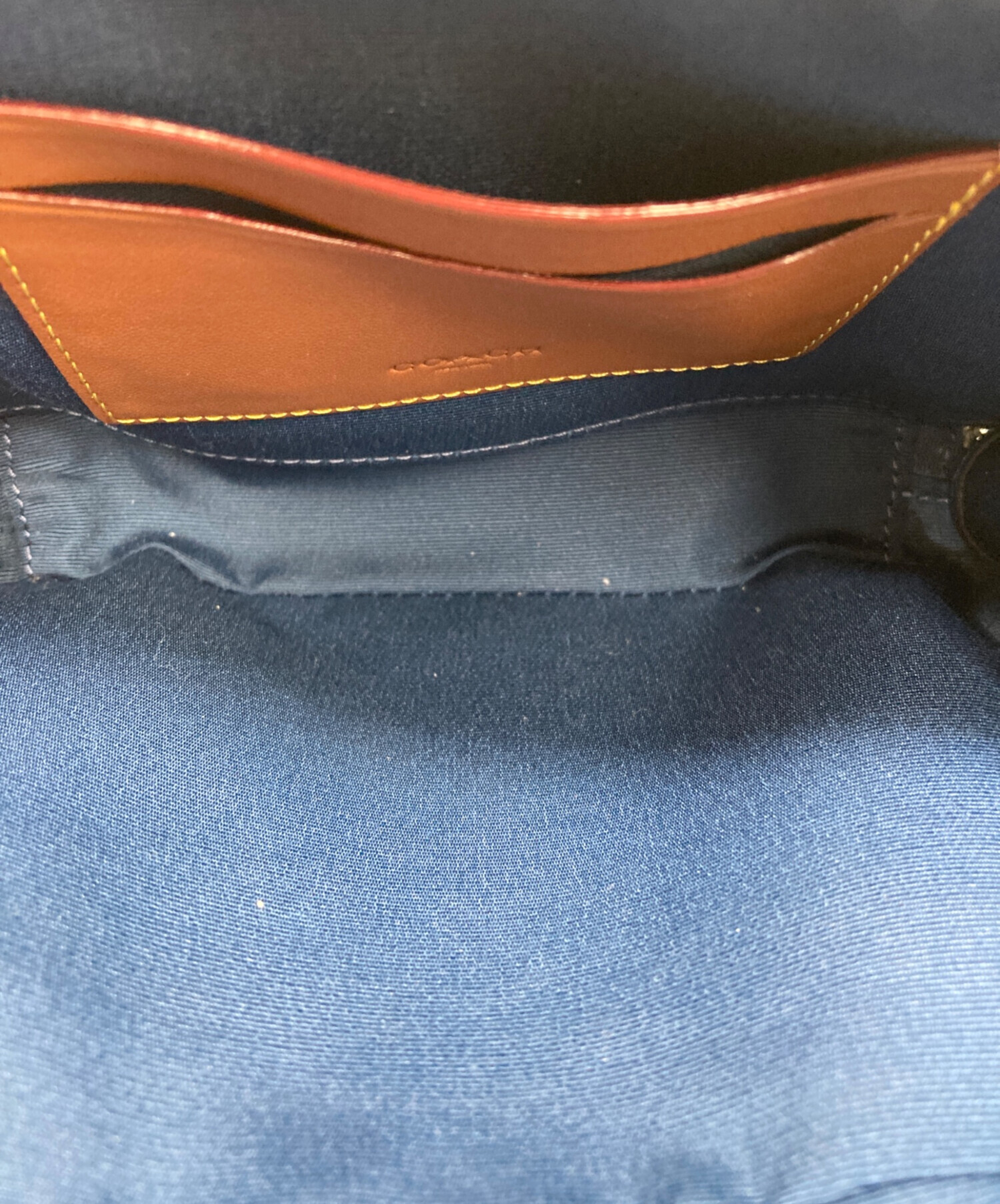 COACH コーチ ワイアット クロスボディバッグ デニム ブルー CBG14 