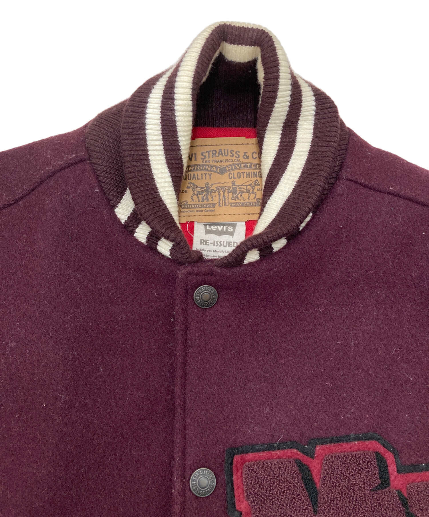 中古・古着通販】LEVI'S (リーバイス) レザー切替スタジャン PCL15-211