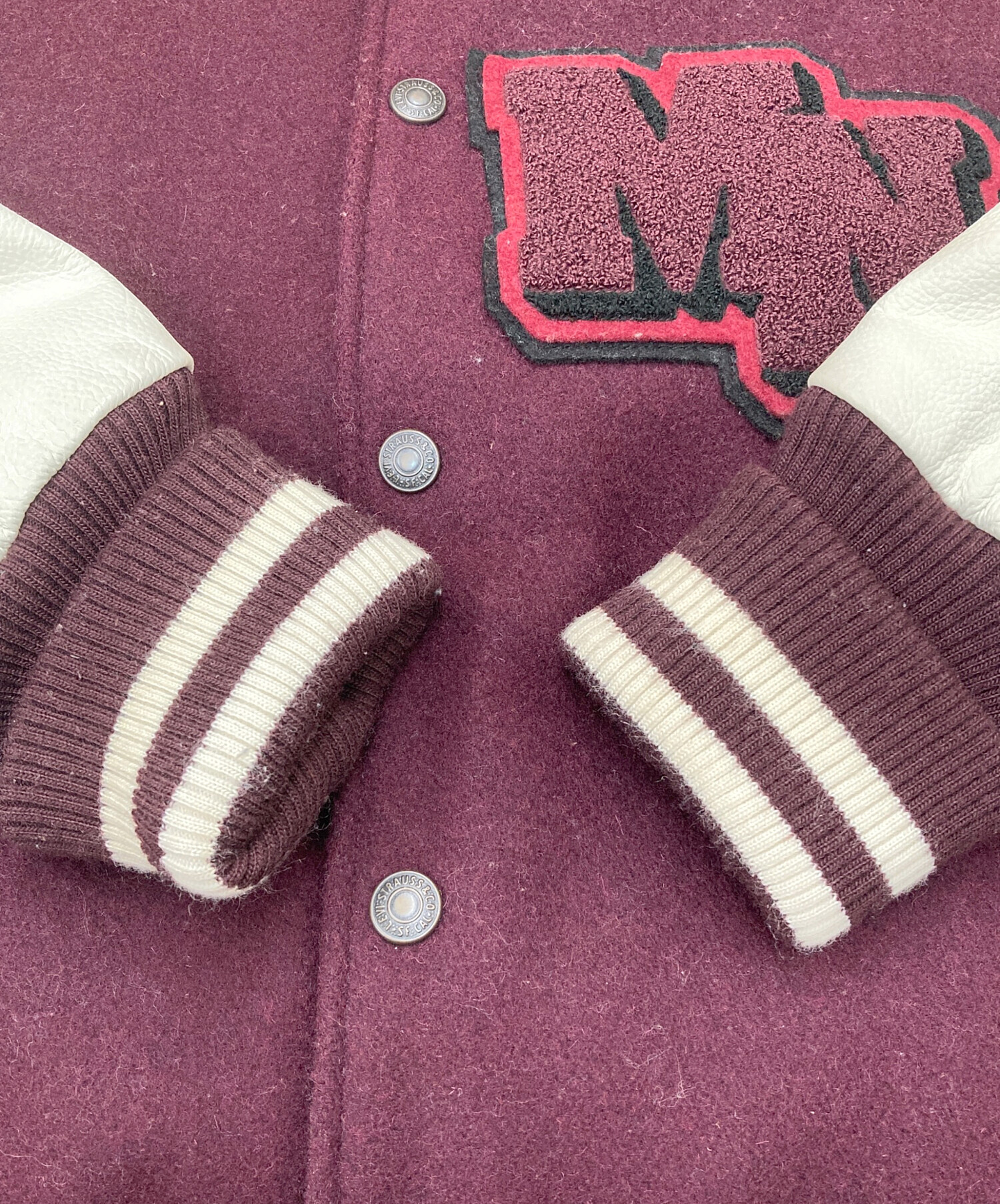 中古・古着通販】LEVI'S (リーバイス) レザー切替スタジャン PCL15-211