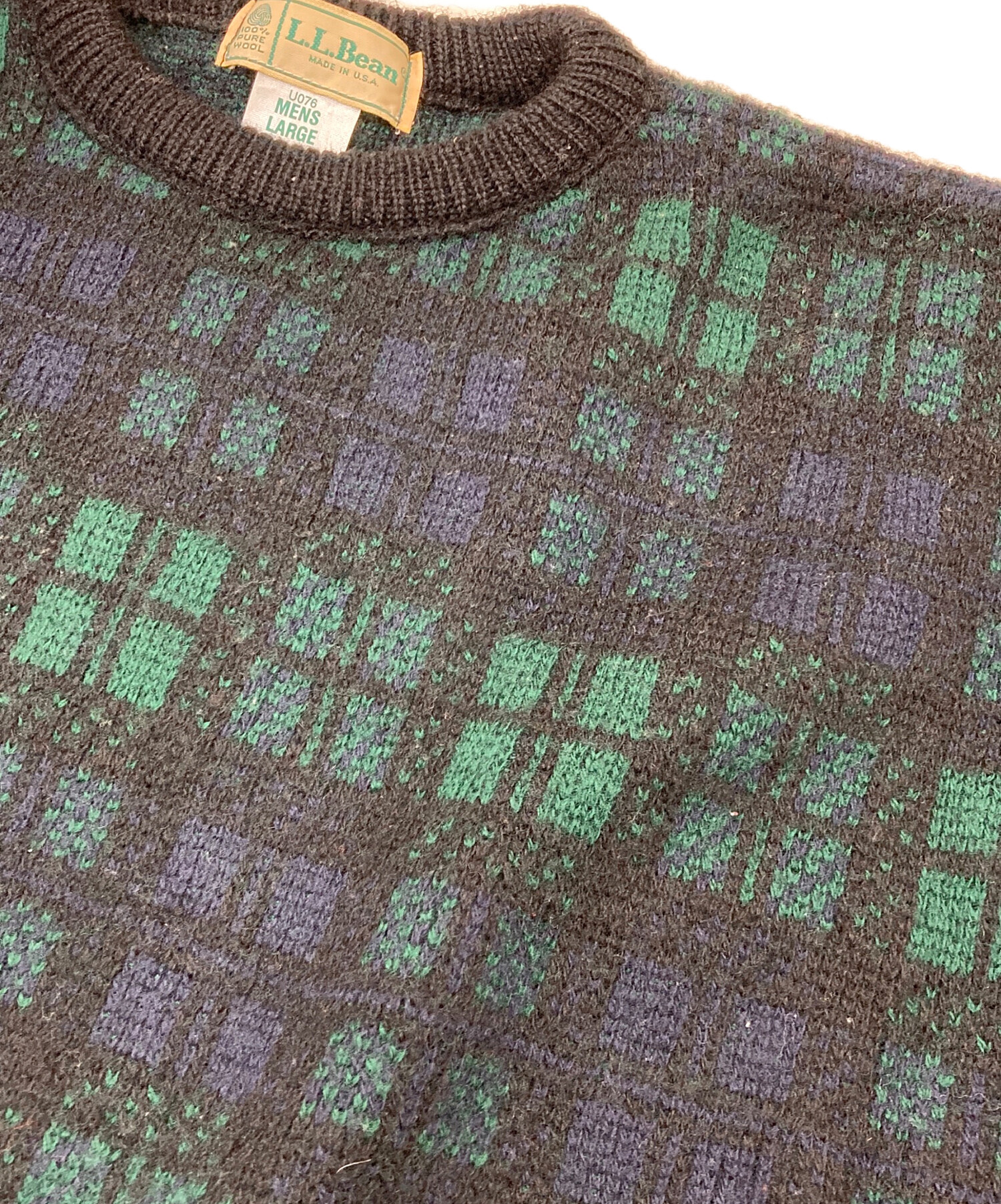 中古・古着通販】L.L.Bean (エルエルビーン) ブラックウォッチウール 
