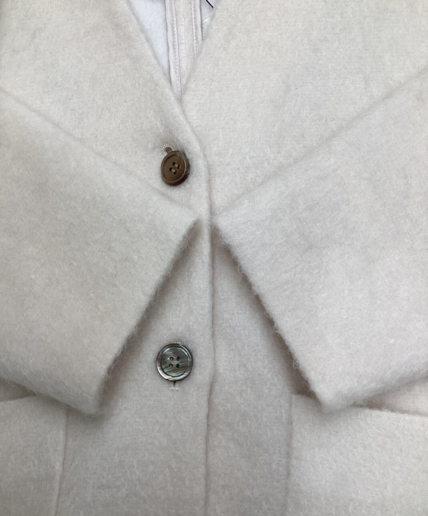 中古・古着通販】YORI (ヨリ) ウールモヘアシャギージャケット ピンク