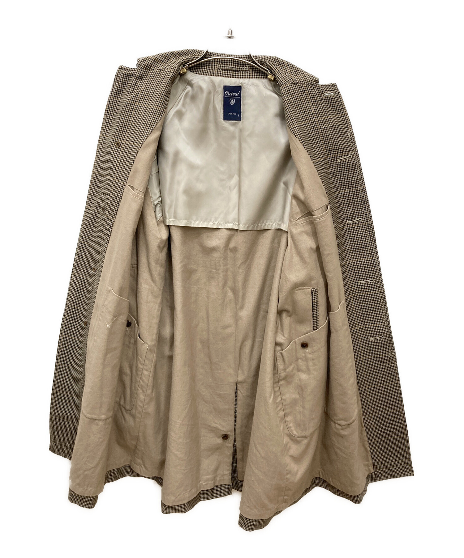 中古・古着通販】ORCIVAL (オーシバル) ウールプラッドステンカラー 