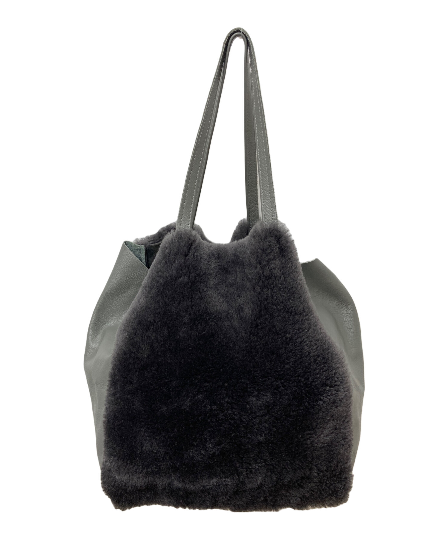 中古・古着通販】OWEN BARRY (オーエンバリー) ムートンバッグ グレー