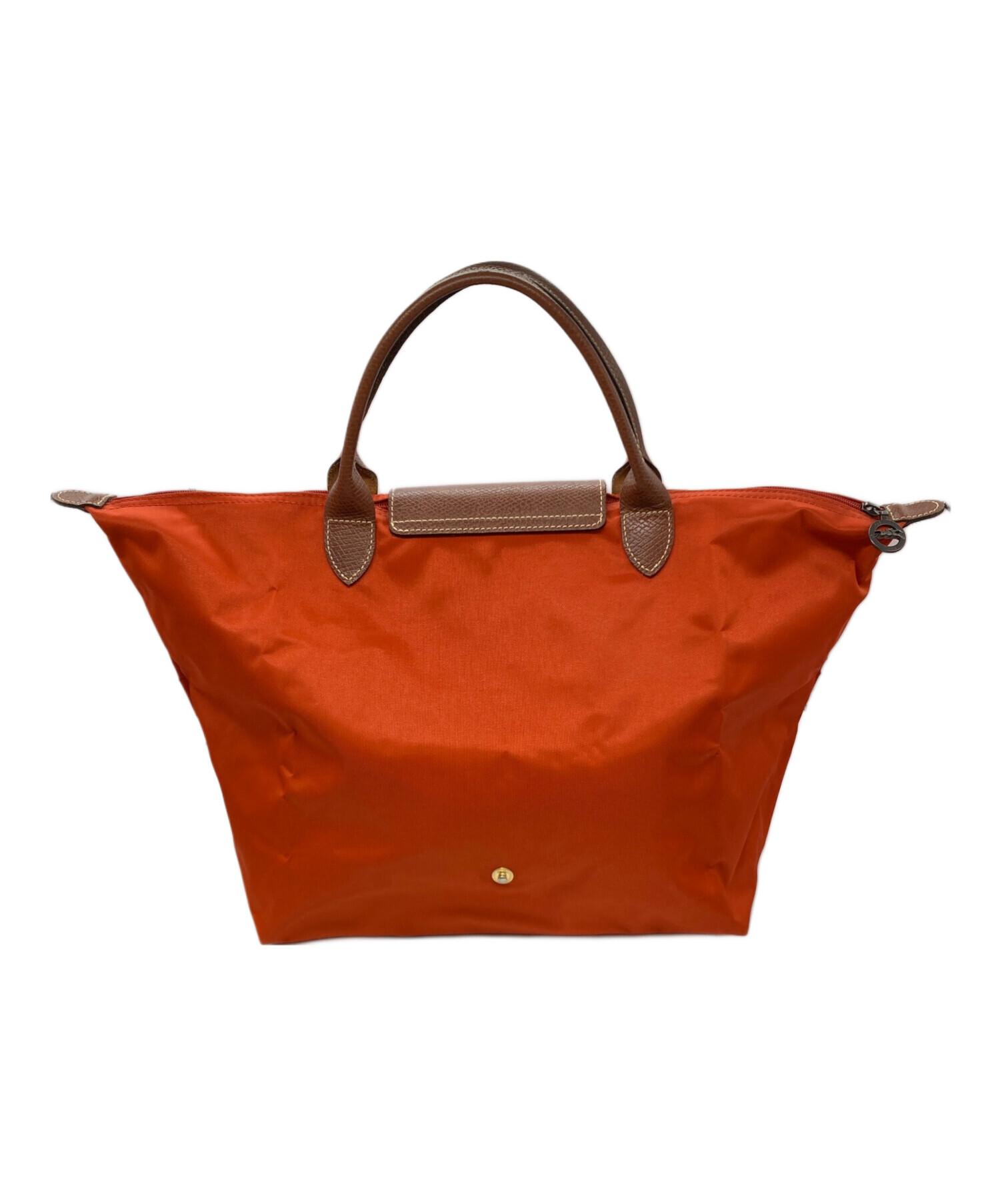 未使用級 ロンシャン ツイード×レザー ミニ 舟形 ハンドバッグ