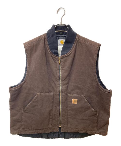 【古着】Carhartt ブラウン ジッパーベスト Lサイズ 古着】Carhartt ブラウン ジッパーベスト Lサイズ 楽天市場