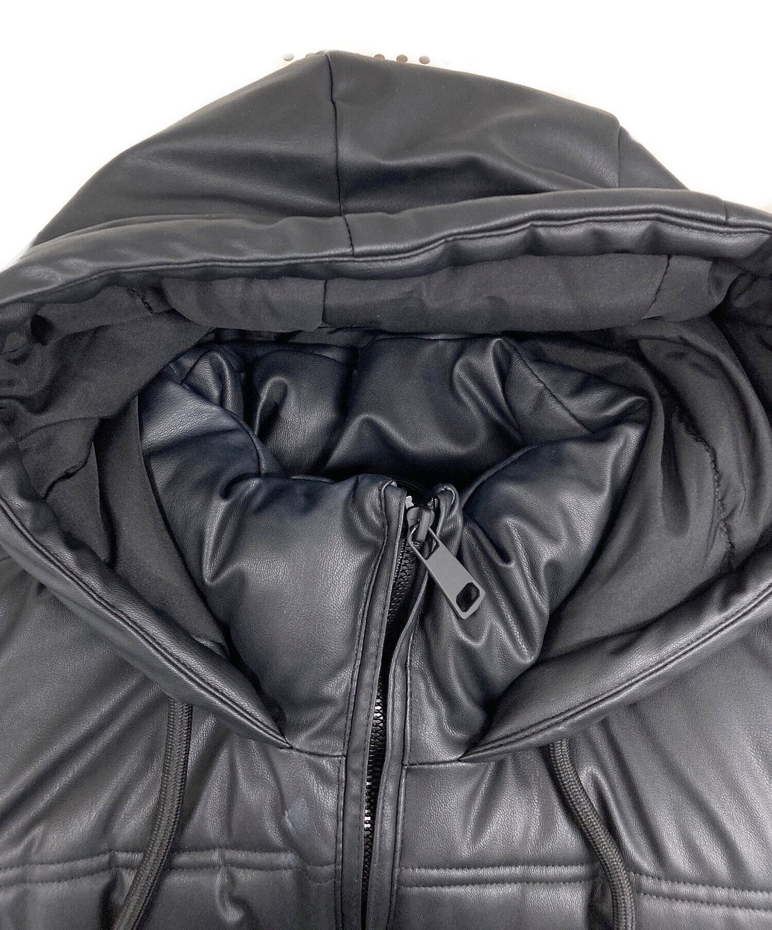 中古・古着通販】ZARA (ザラ) フェイクレザー中綿ジャケット