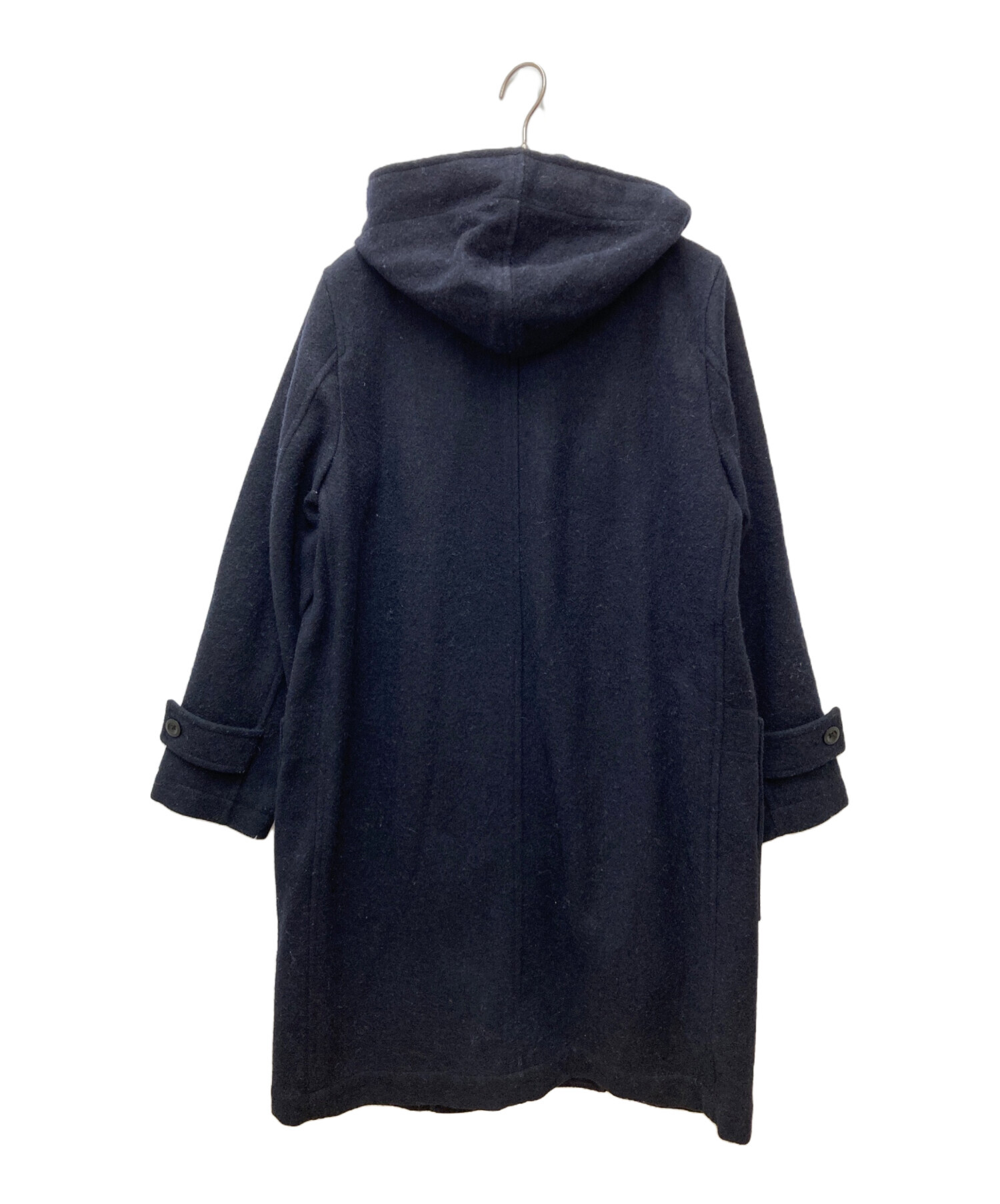ネイビー ウール MHL MHL. ロング MHL.ウールフーデッドコート ⁄ 全国