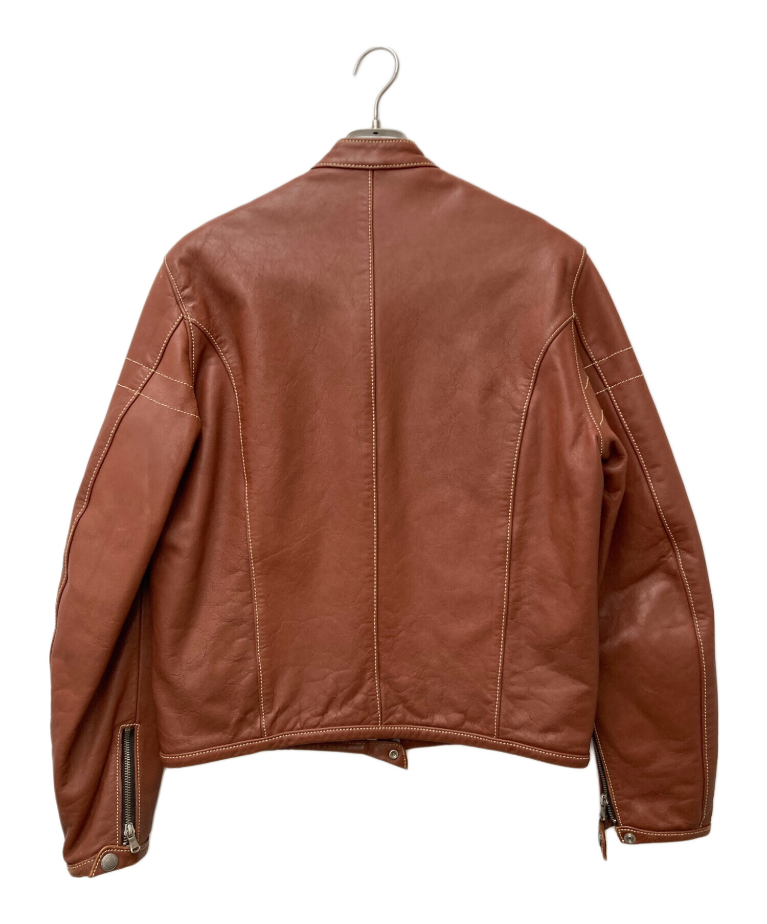 Paul Smith シングルライダースジャケット L ダークブラウン 中古・古着通販】Paul Smith JEANS (ポールスミス ジーンズ