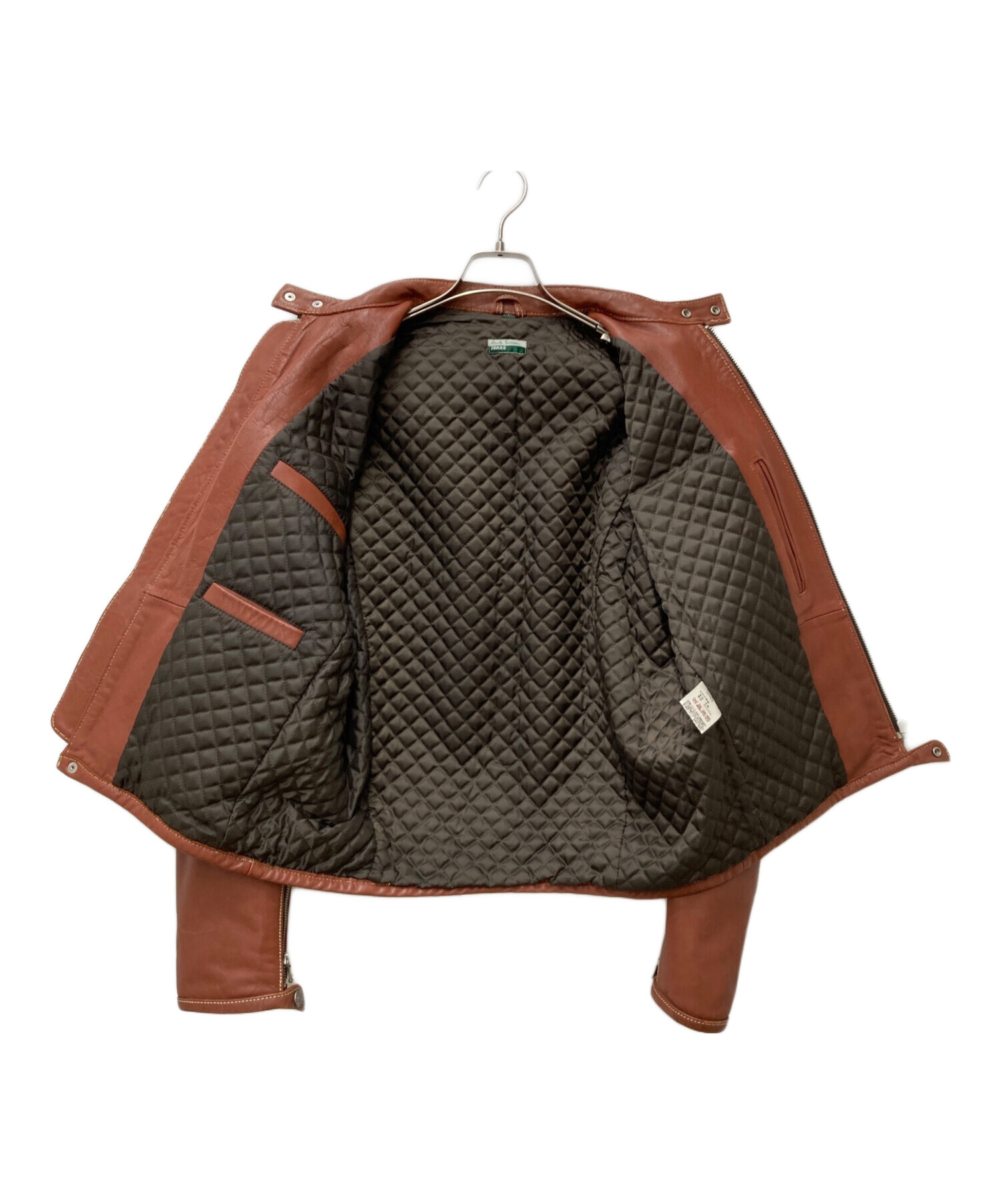 Paul Smith シングルライダースジャケット L ダークブラウン Paul Smith シングルライダースジャケット L ダークブラウン
