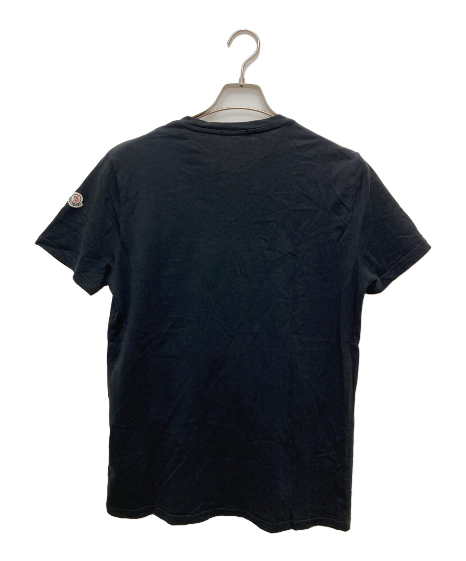 中古・古着通販】MONCLER (モンクレール) Tシャツ ブラック サイズ:L