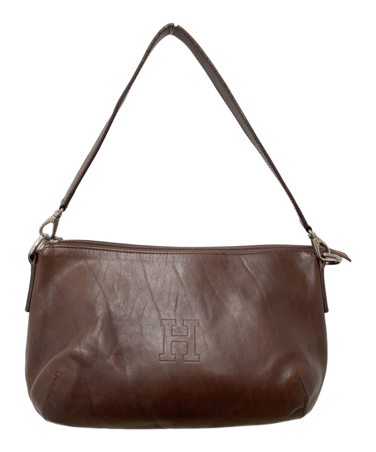 中古・古着通販】HIROFU (ヒロフ) ハンドバッグ ブラウン｜ブランド