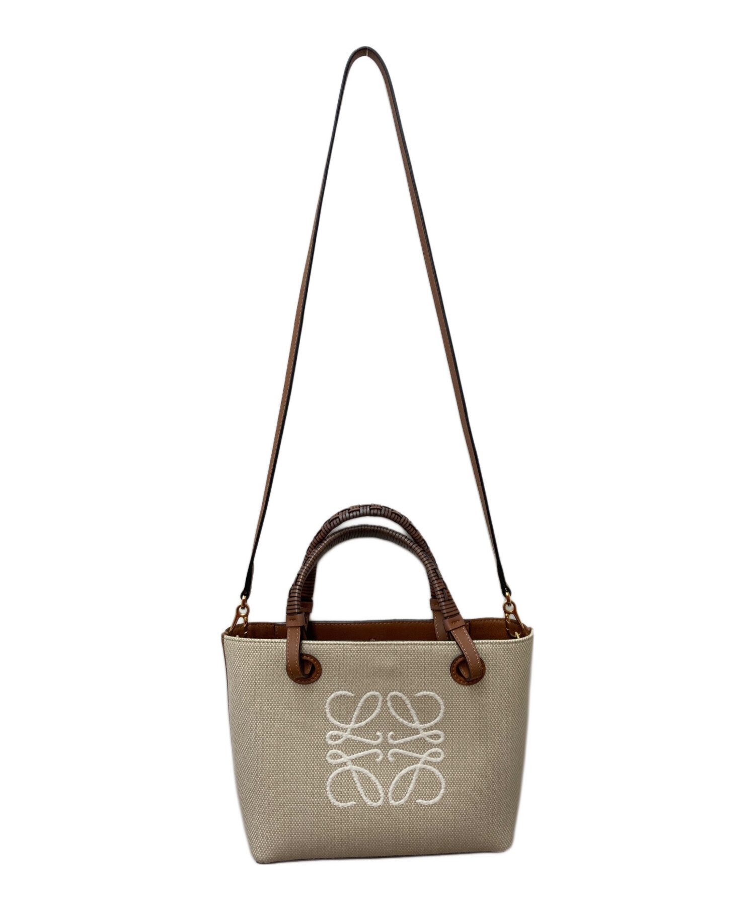 中古・古着通販】LOEWE (ロエベ) アナグラムミニトートバッグ ベージュ