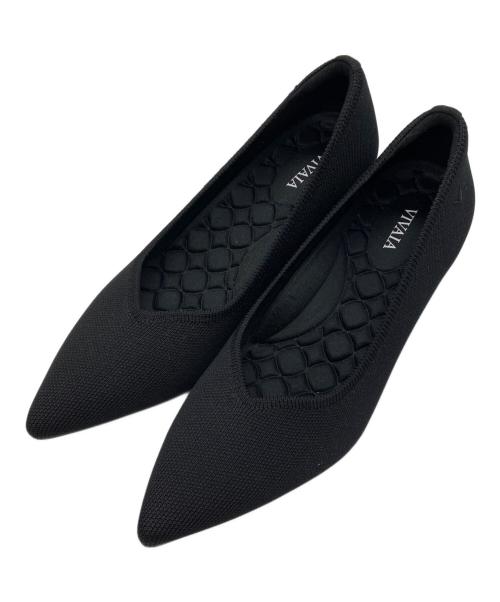 【未使用級】VIVAIA 黒 ポインテッドトゥ キトゥンヒール パンプス 25㎝ 中古・古着通販】VIVAIA (ビバイア) ポインテッドトゥ キトゥンヒール