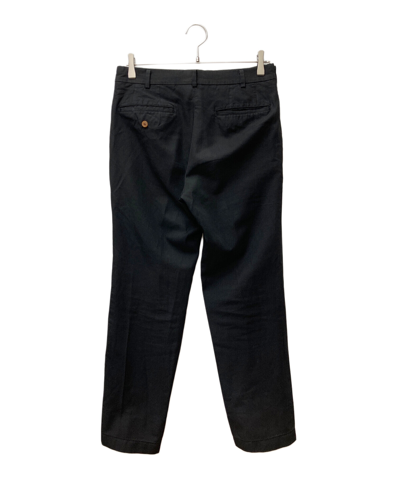 コムデギャルソンオムプリュス スラックスパンツ　ツータック S ブラック コムデギャルソン パンツ コムデギャルソンオムプリュス スラックス