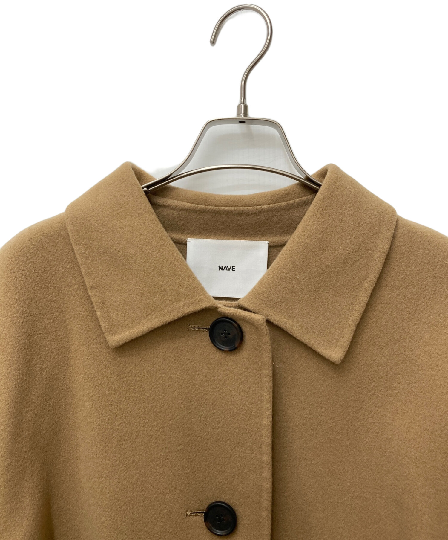 NAVE ベージュ クロップドジャケット 中古・古着通販】NAVE (ネイブ) クロップドリバージャケット ベージュ