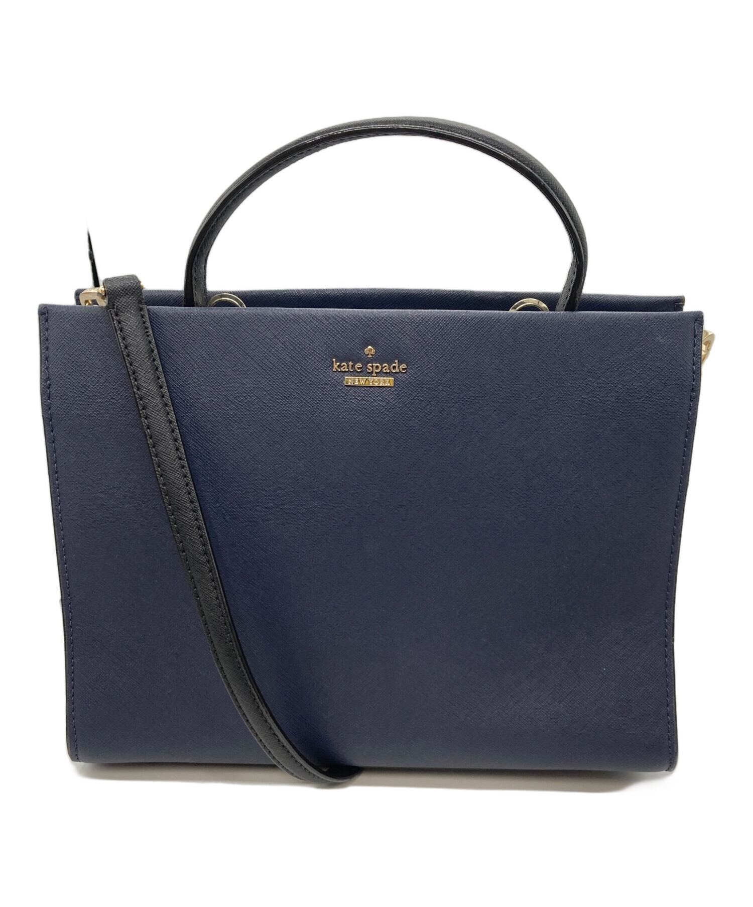 新品タグ付き　kate spade ハンドバッグ 紺/青 中古・古着通販】Kate Spade (ケイトスペード) ハンドバッグ ネイビー