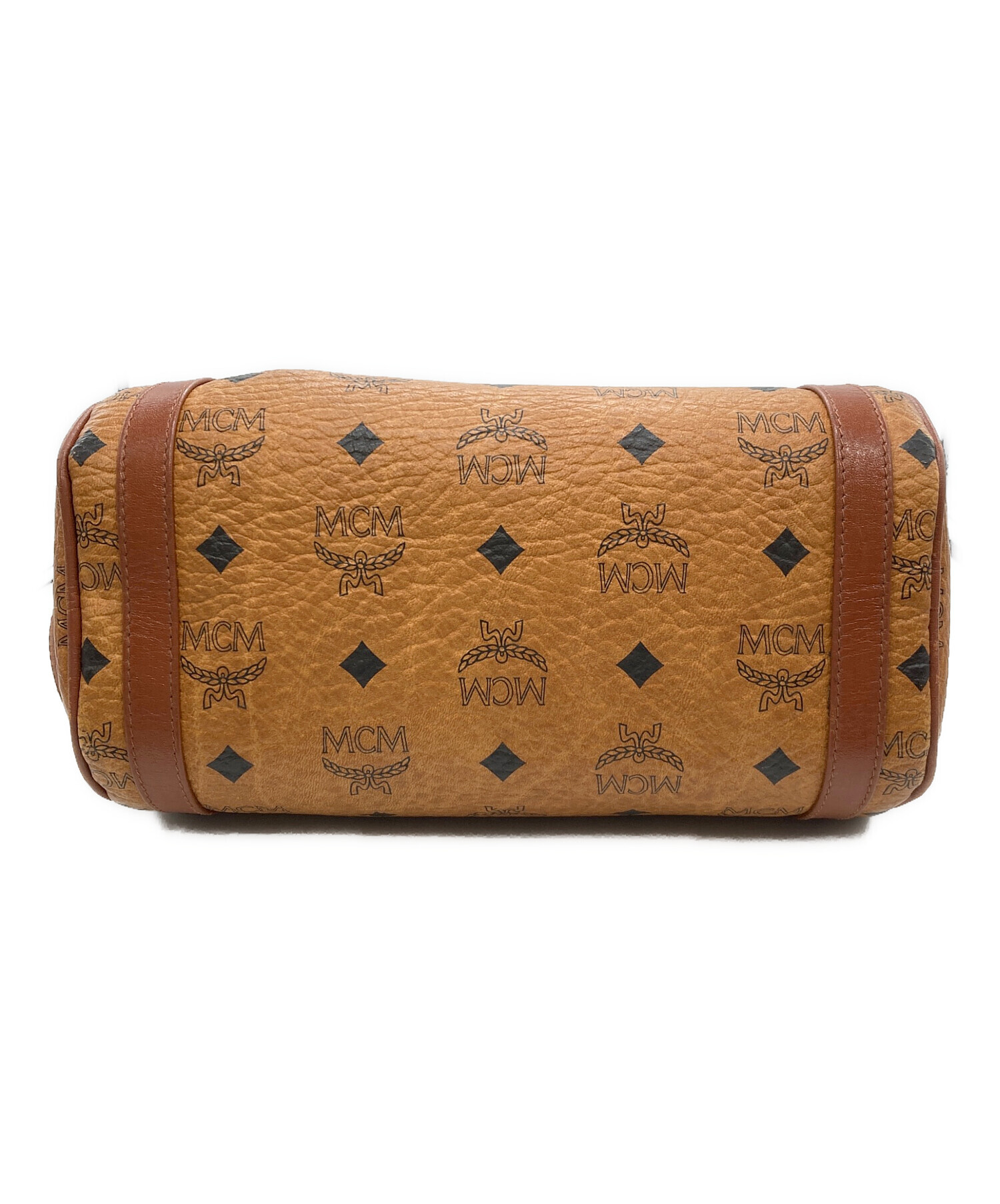 中古・古着通販】MCM (エムシーエム) 筒形ショルダーバッグ オレンジ 