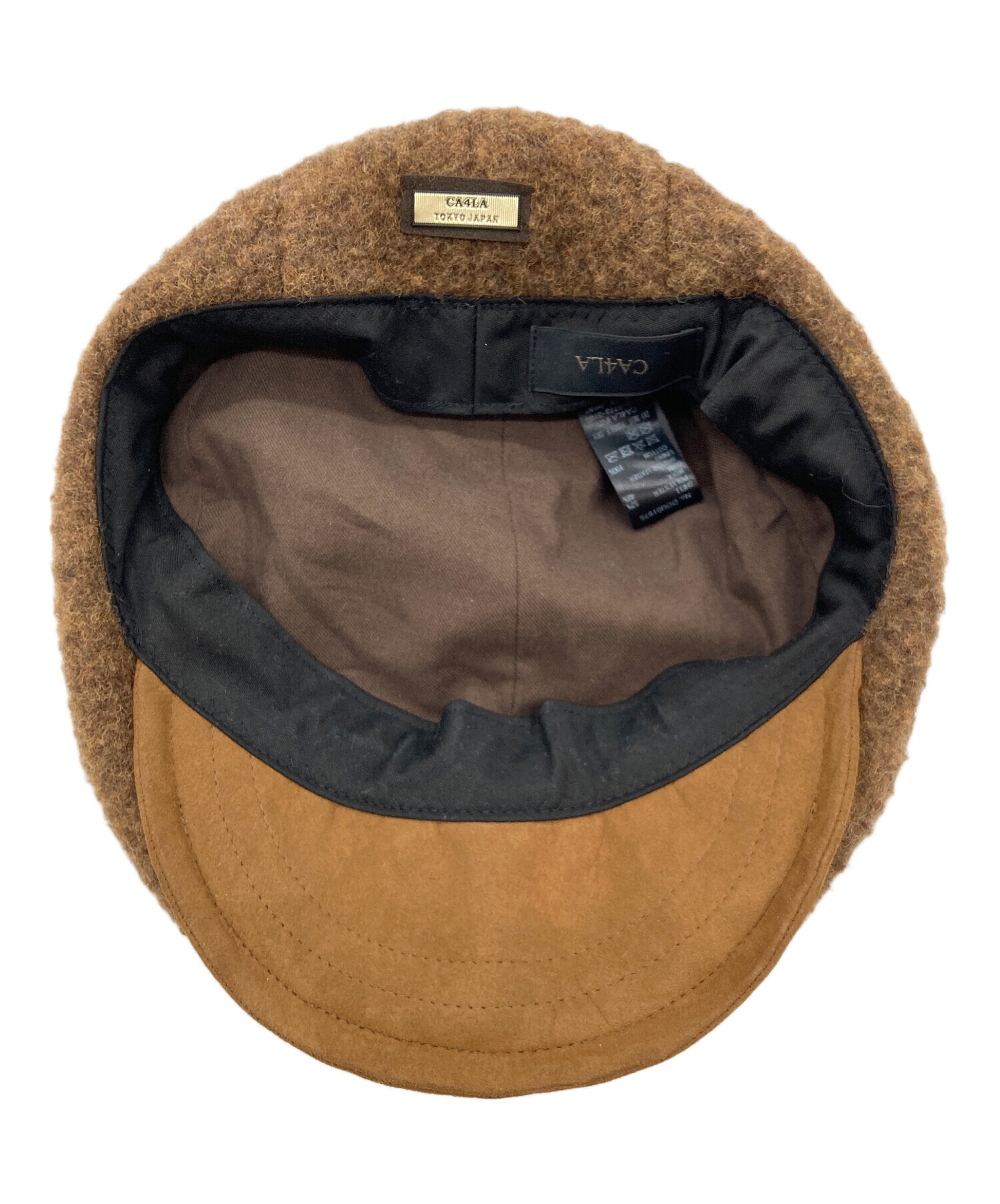 カシラ　ca4la 麦わら帽子　ブラウン 楽天市場】【最大46倍 28日10時迄】 CA4LA ハット 帽子 レディース 春