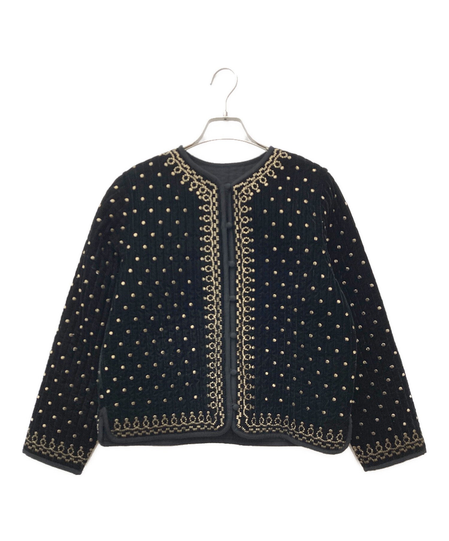 ドット刺繍ベロアキルティングジャケット 中古・古着通販】Ample (アンプル) TORRAZZO DONNA (トラッゾドンナ