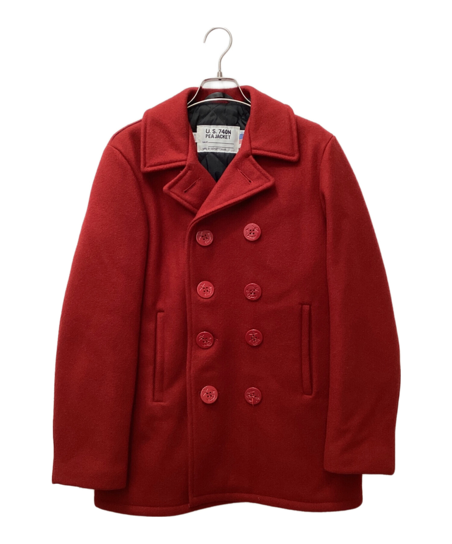 中古・古着通販】Schott (ショット) u.s.740n pea jacket レッド
