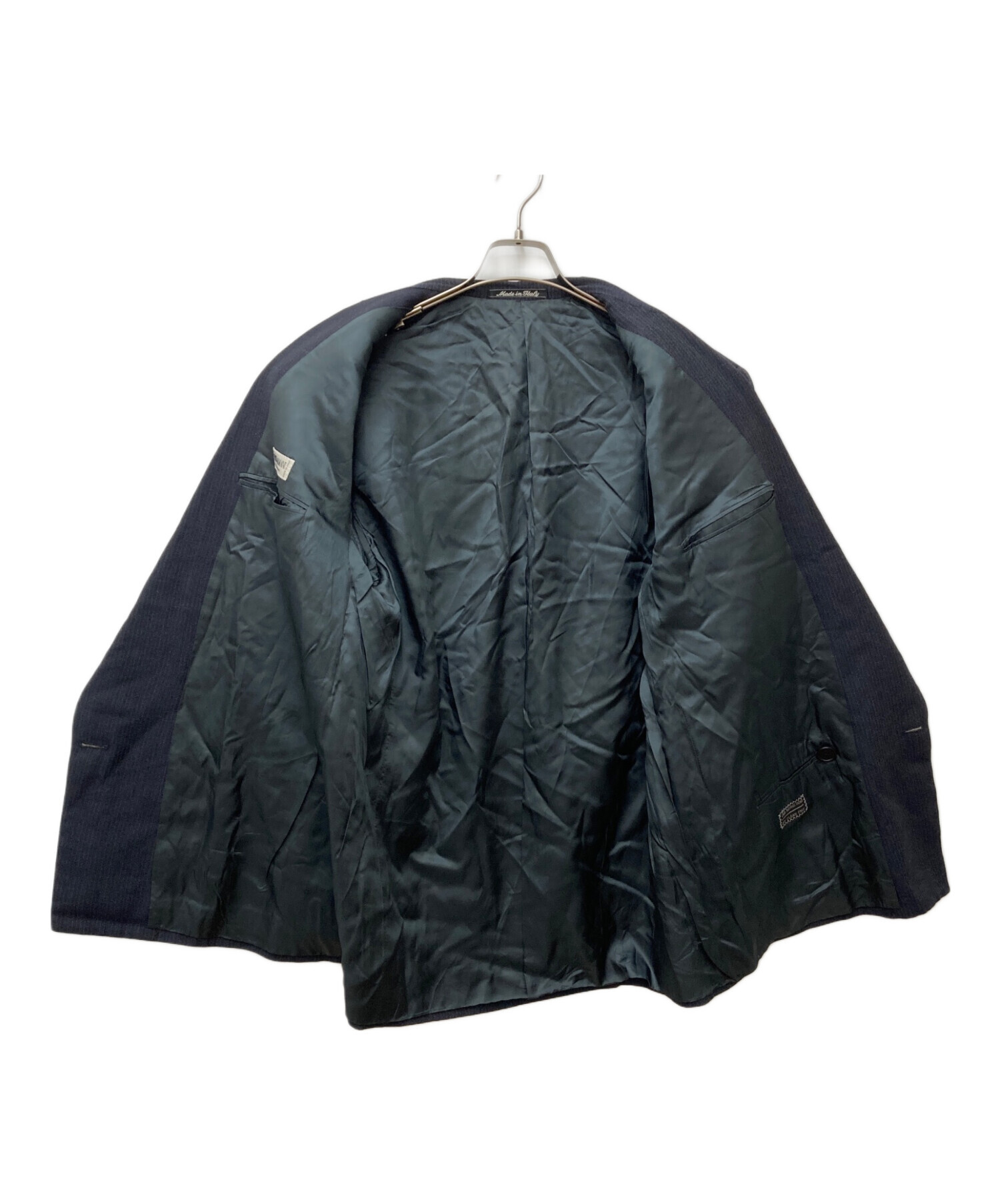 T*A様 ジョルジオ アルマーニ 美品ダブルジャケット　ネイビー 中古・古着通販】GIORGIO ARMANI (ジョルジョアルマーニ) ストライプ