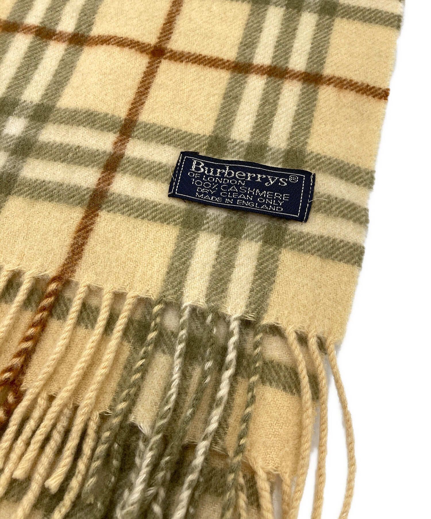 未使用品暖かいBurberry's カシミヤ マフラー ベージュ 中古・古着通販】Burberry's (バーバリーズ) カシミヤマフラー
