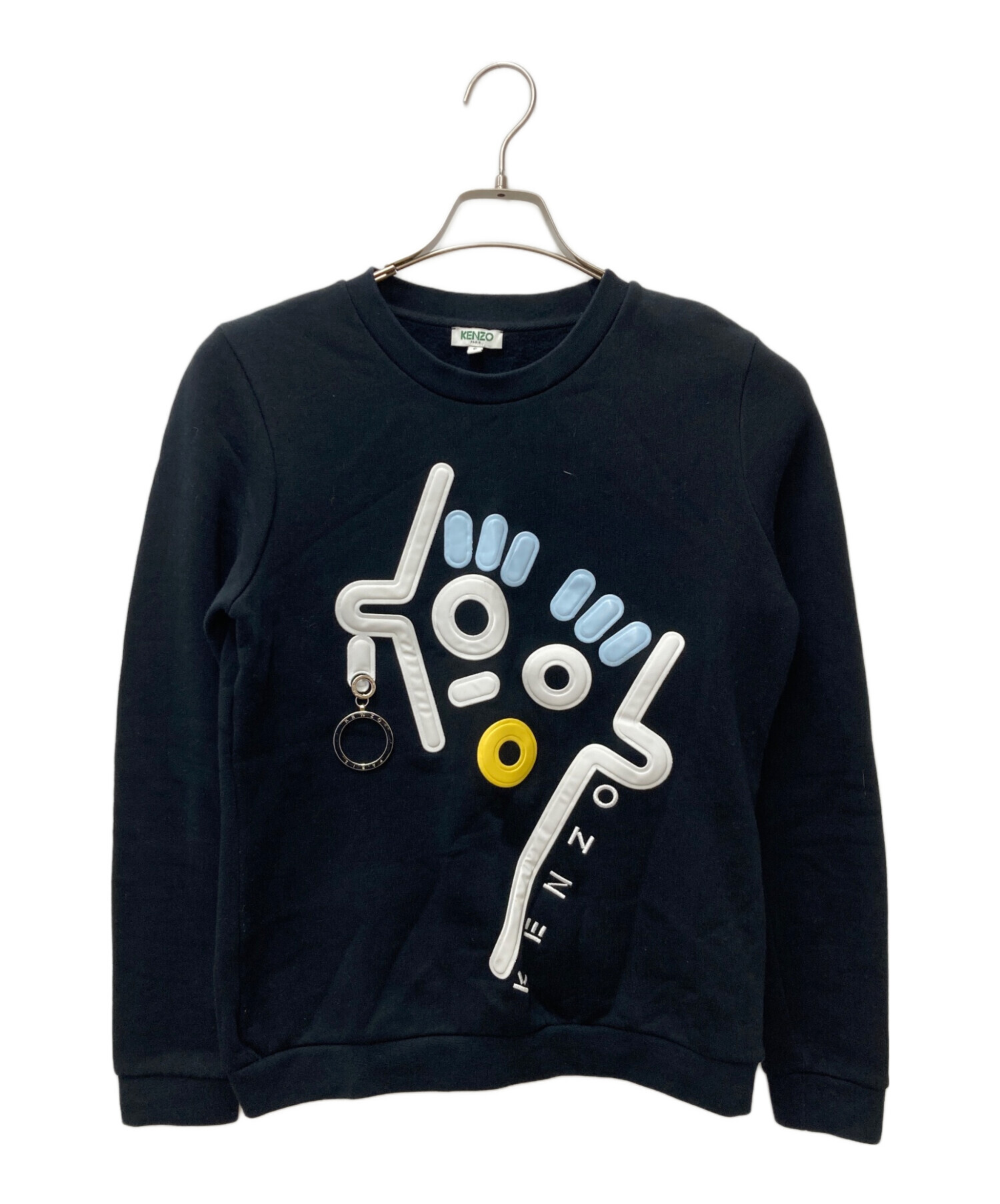 中古・古着通販】KENZO (ケンゾー) デザインスウェット ブラック