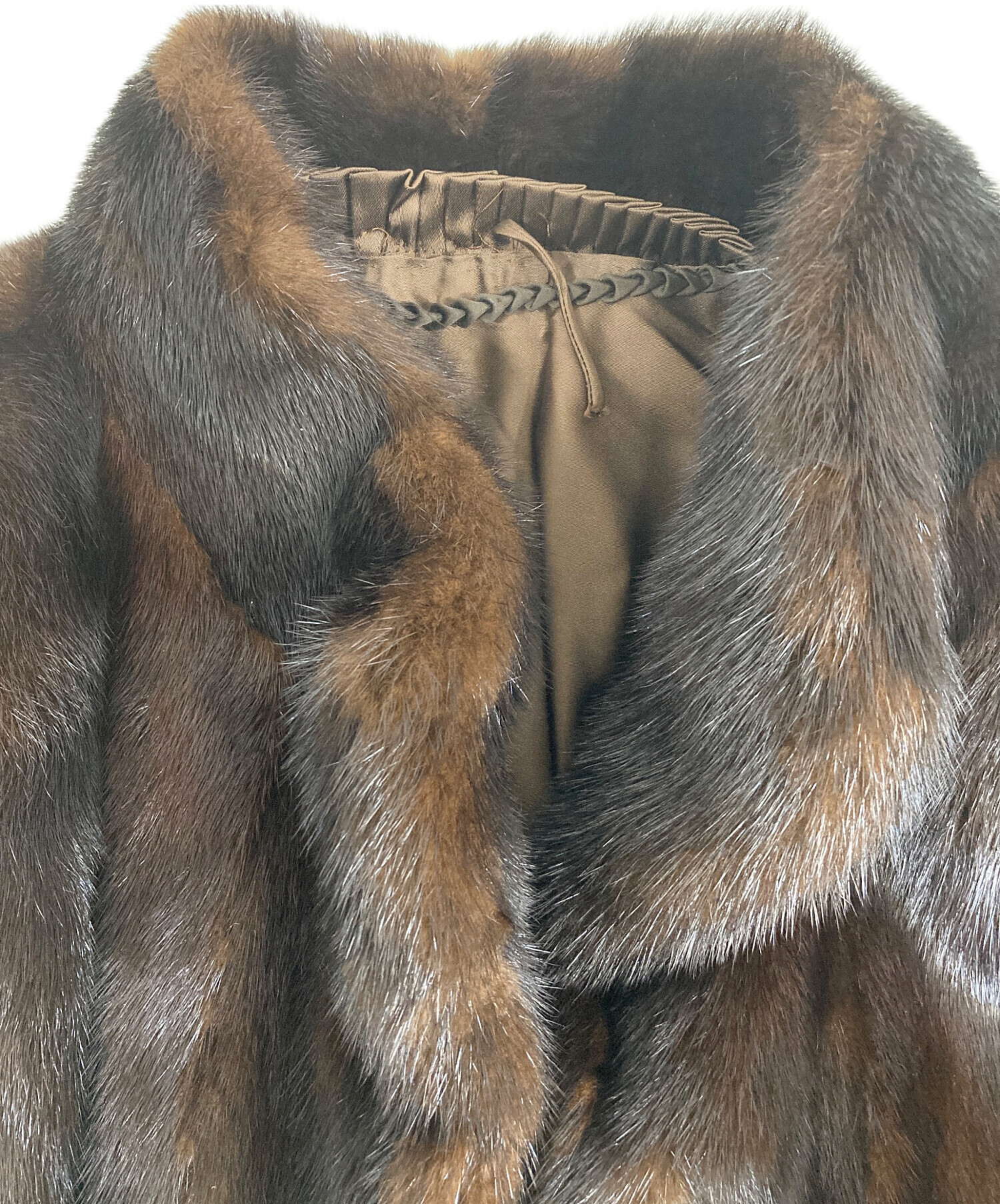 中古・古着通販】SAGA MINK (サガミンク) 毛皮ハーフコート ブラウン