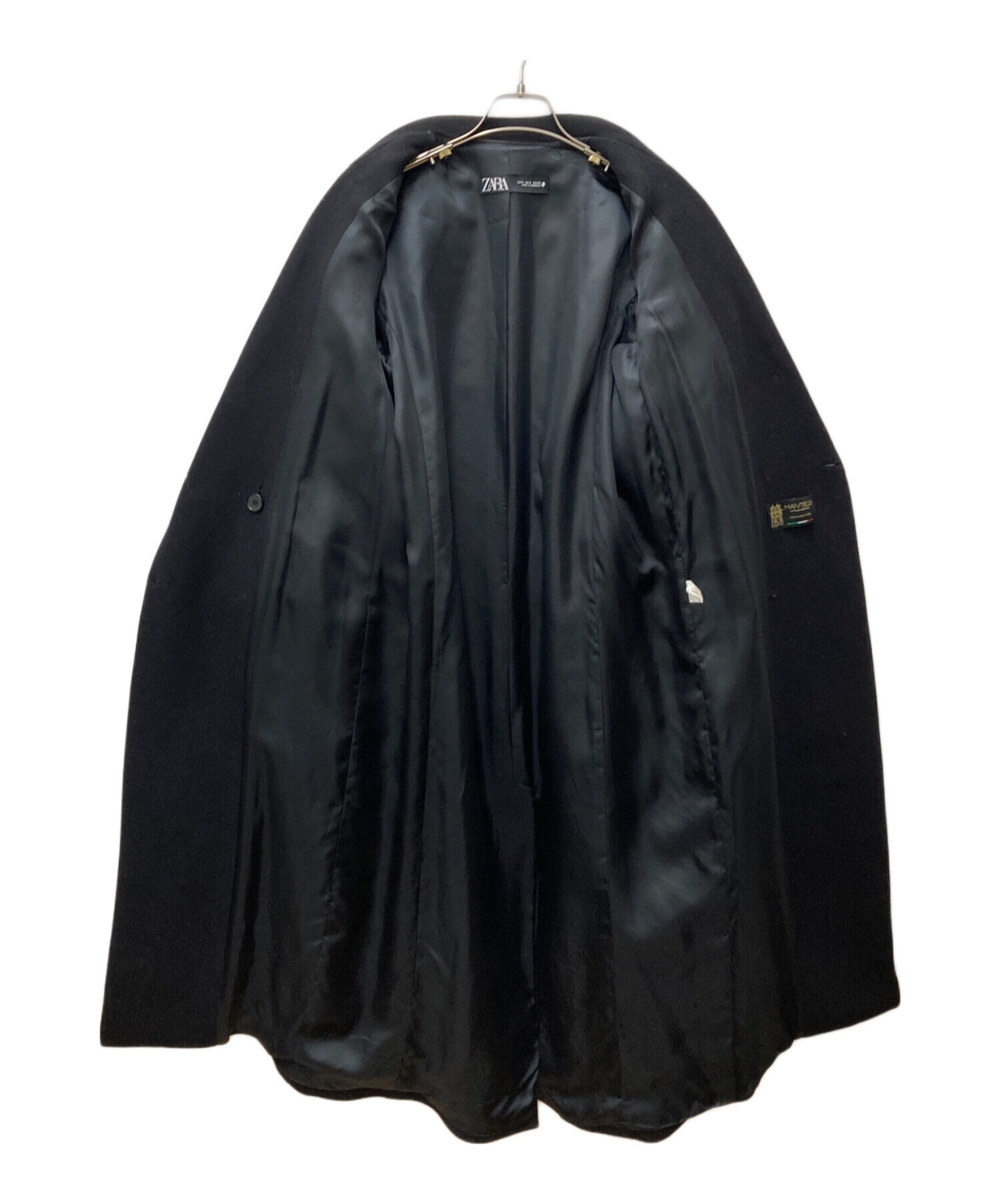 中古・古着通販】ZARA (ザラ) チェスターコート ブラック サイズ:S