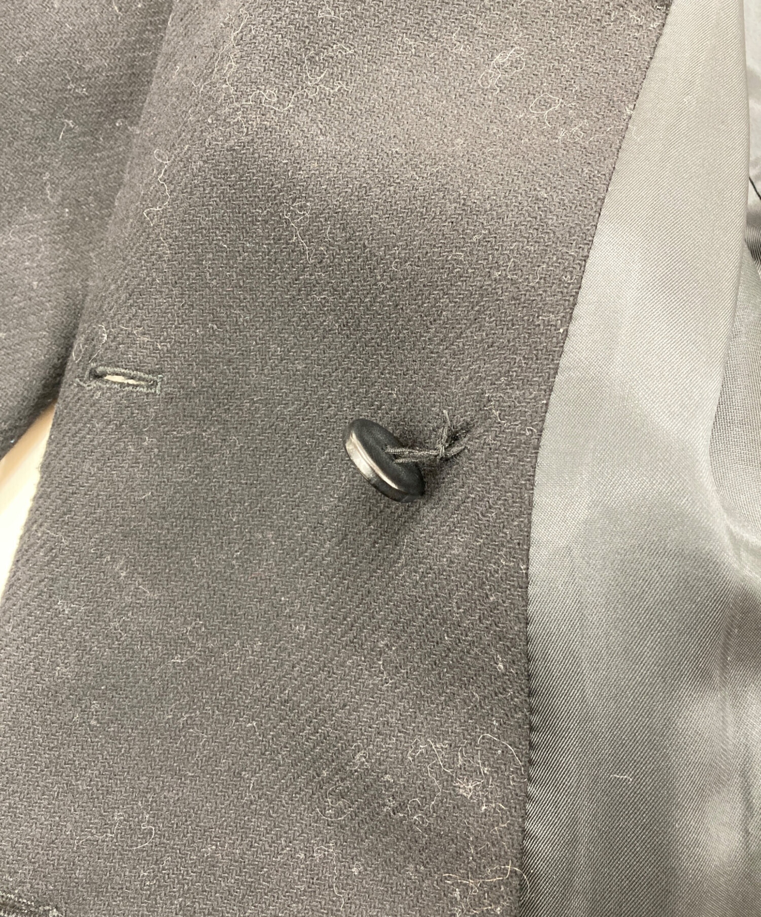 中古・古着通販】ZARA (ザラ) チェスターコート ブラック サイズ:S