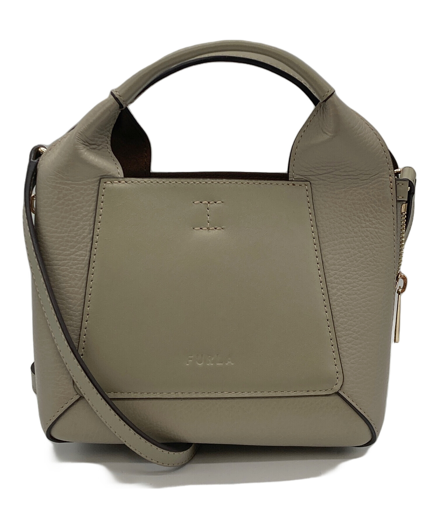 中古・古着通販】FURLA (フルラ) GILDA MINI TOTE グレー｜ブランド 