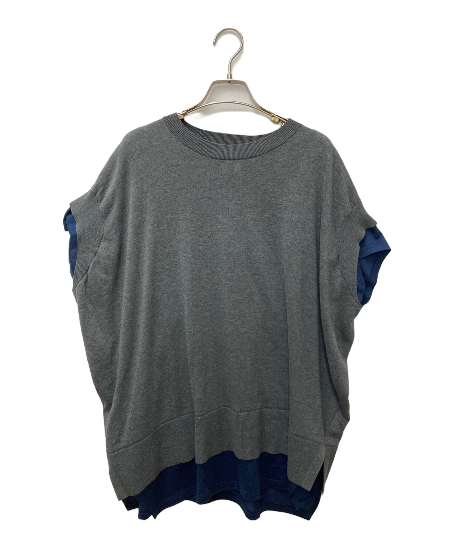 中古・古着通販】ENFOLD (エンフォルド) KNIT LAYERED PULLOVER