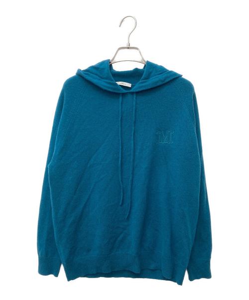 中古・古着通販】MaxMara (マックスマーラ) ロゴ刺繍ニットパーカー