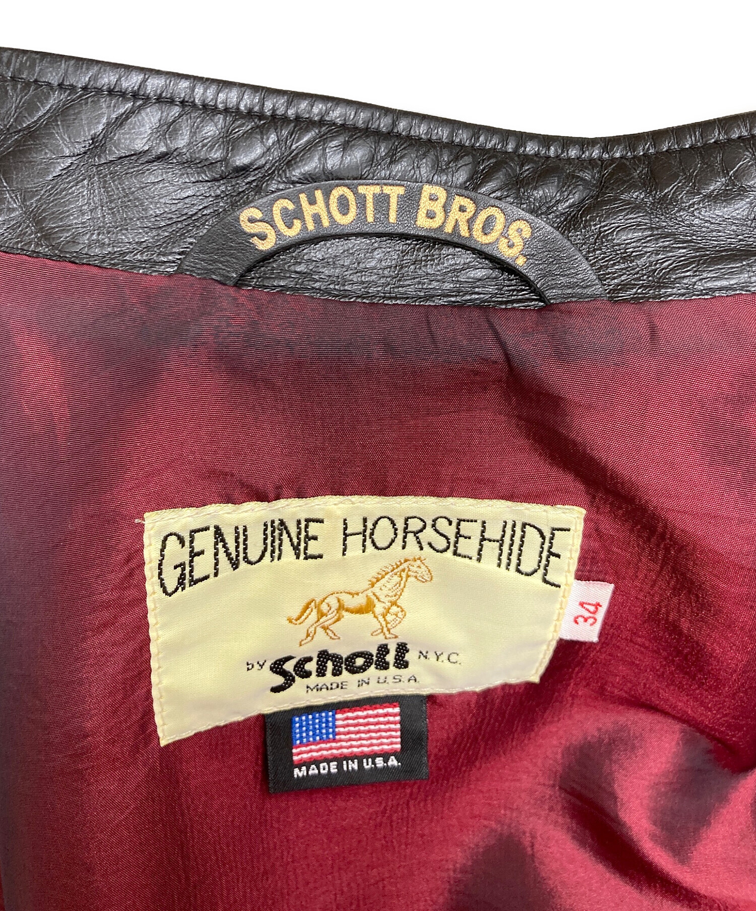 中古・古着通販】Schott (ショット) 641XXHホースハイドシングル 