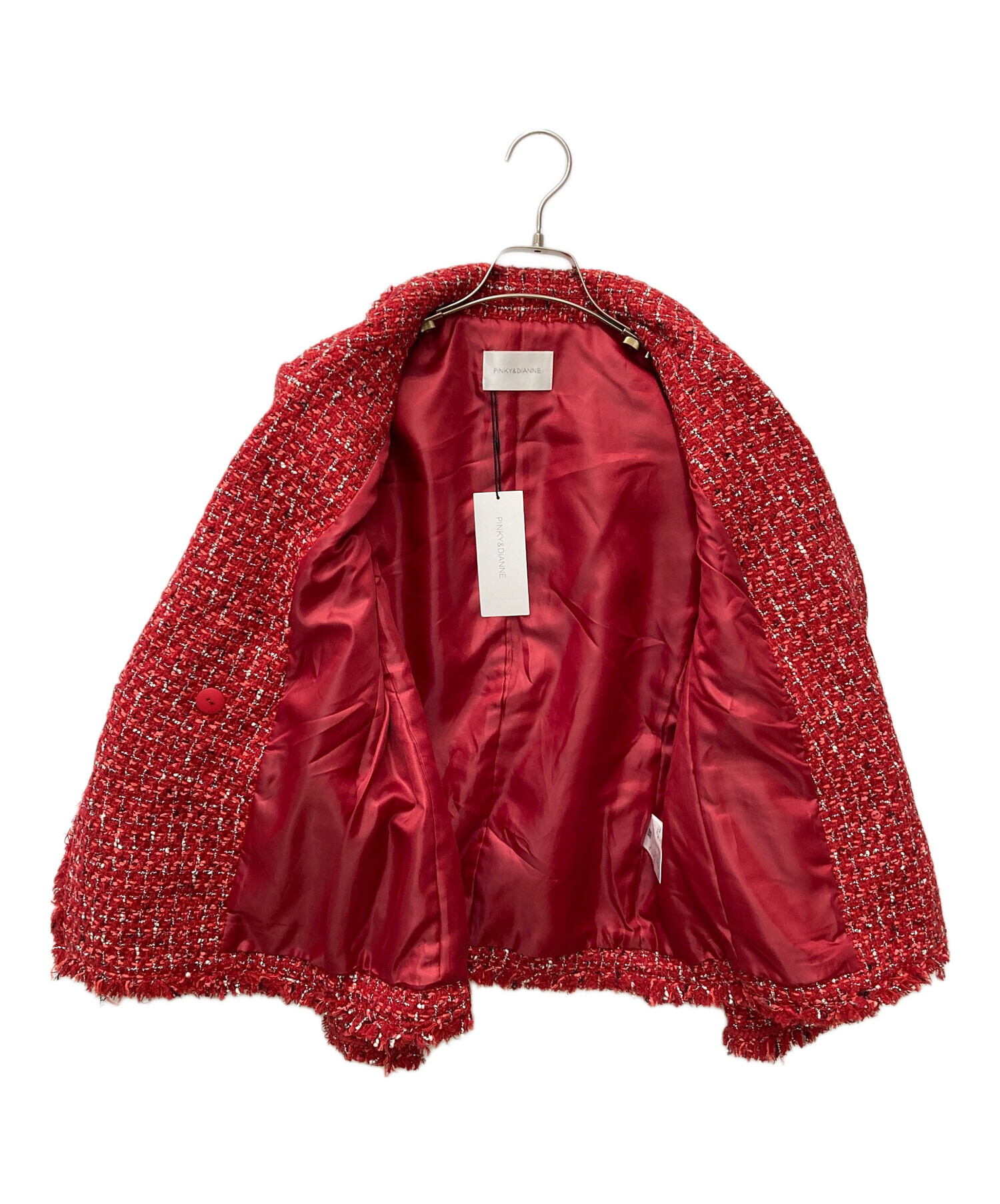 未使用PINKY & DIANNE ベルテッドツイードブルゾン38 未使用PINKY & DIANNE ベルテッドツイードブルゾン38 - メルカリ