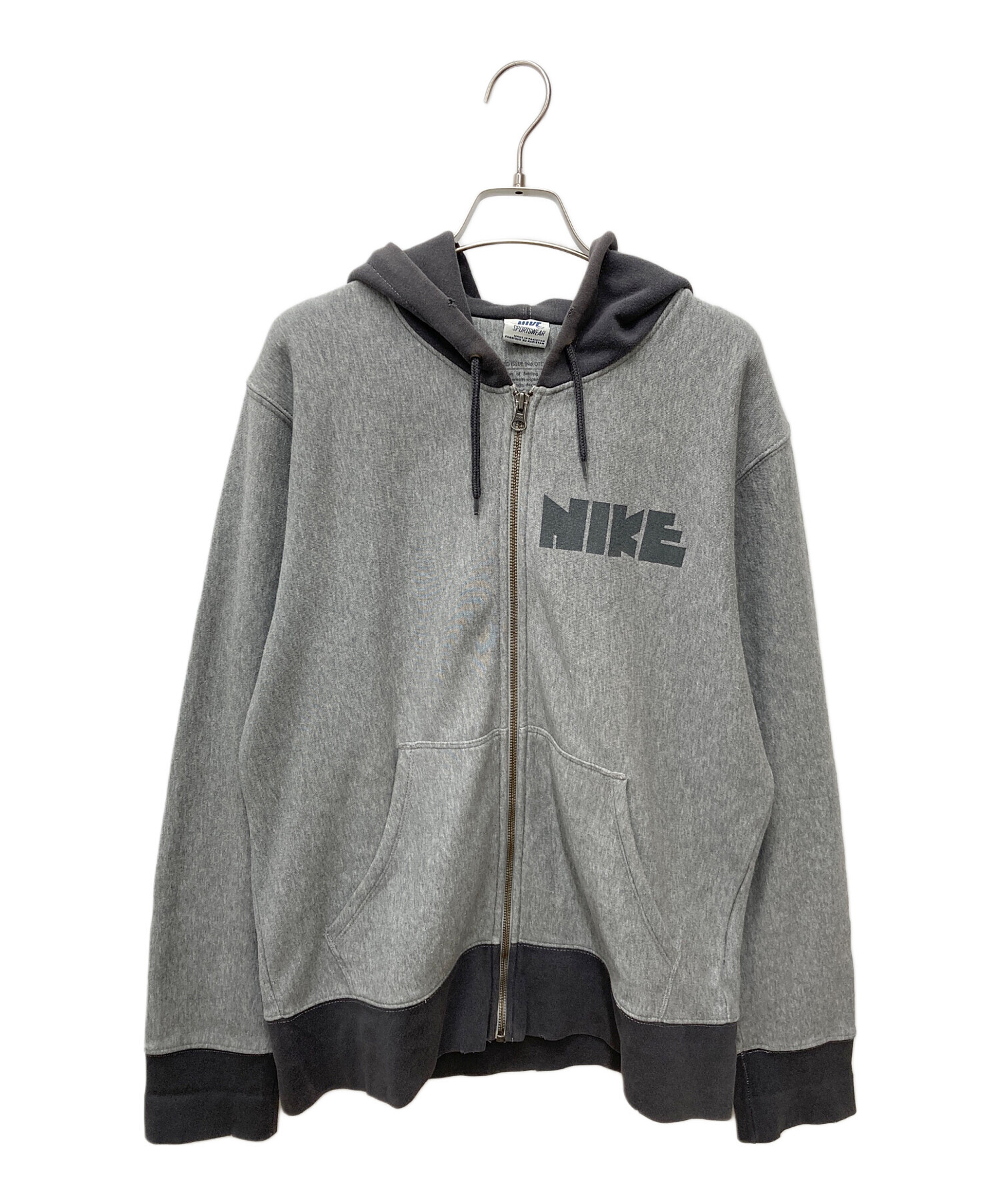 中古・古着通販】NIKE (ナイキ) ジップパーカー グレー サイズ:M