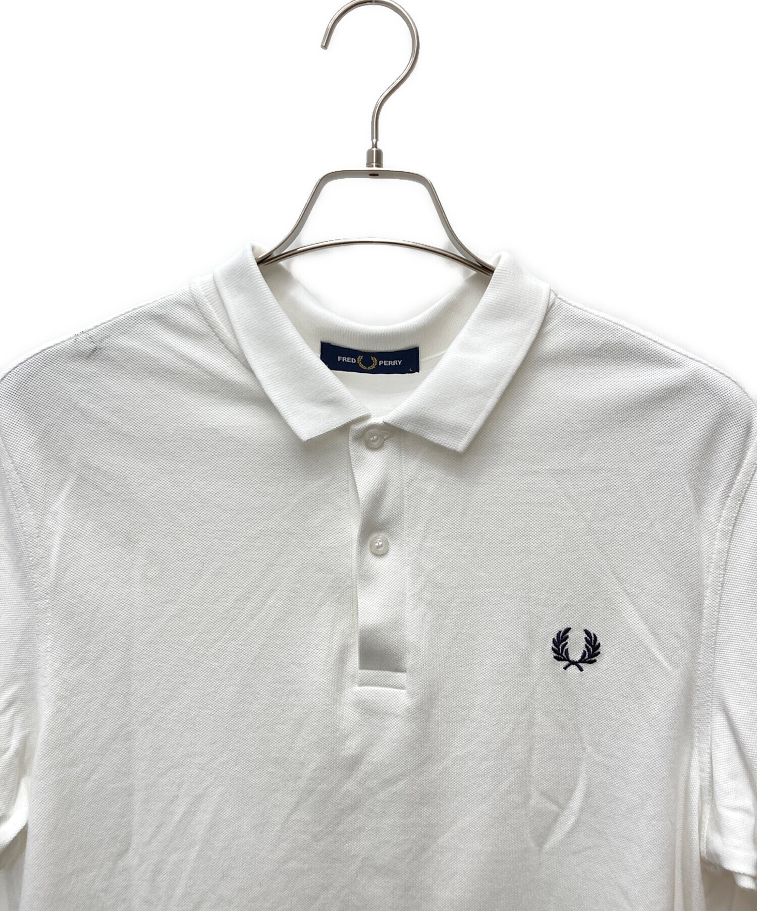 新品未使用タグ付き　Fred Perry ホワイト ポロシャツ Mサイズ 中古・古着通販】FRED PERRY (フレッドペリー) ポロシャツ ホワイト