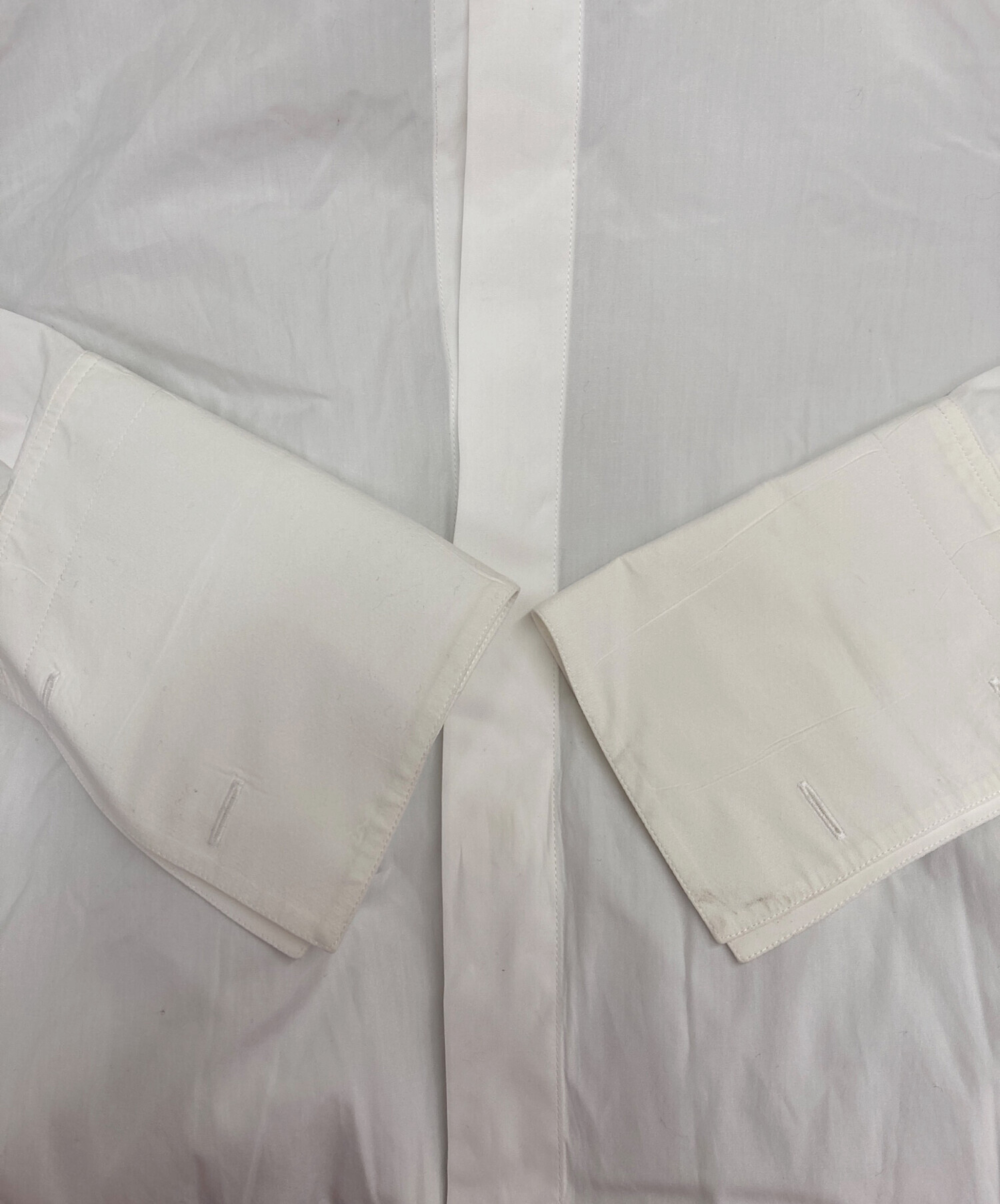 中古・古着通販】CELINE (セリーヌ) ドレス比翼シャツ ホワイト サイズ