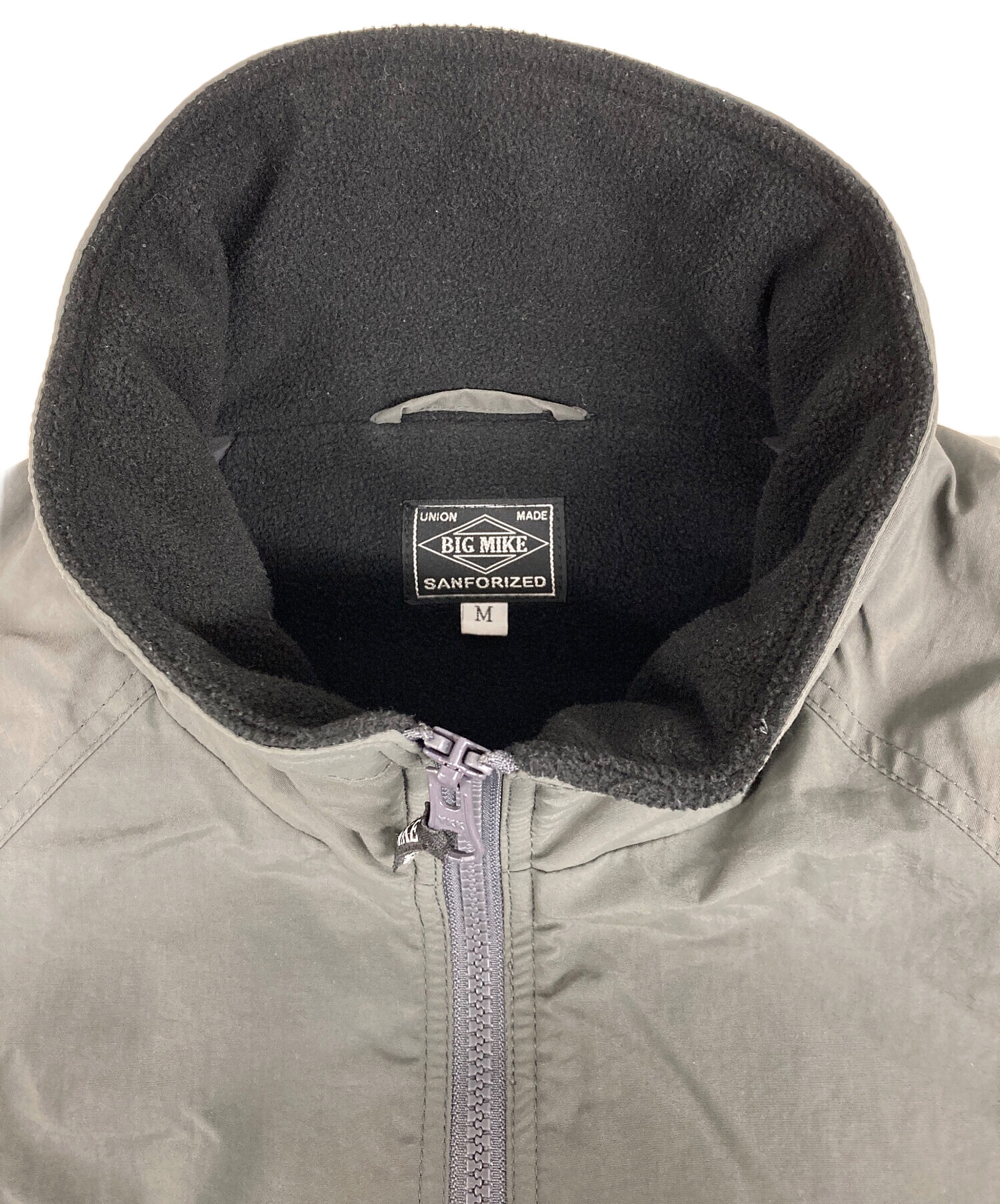 中古・古着通販】BIG MIKE (ビックマイク) Fleece Nylon JKT グレー 