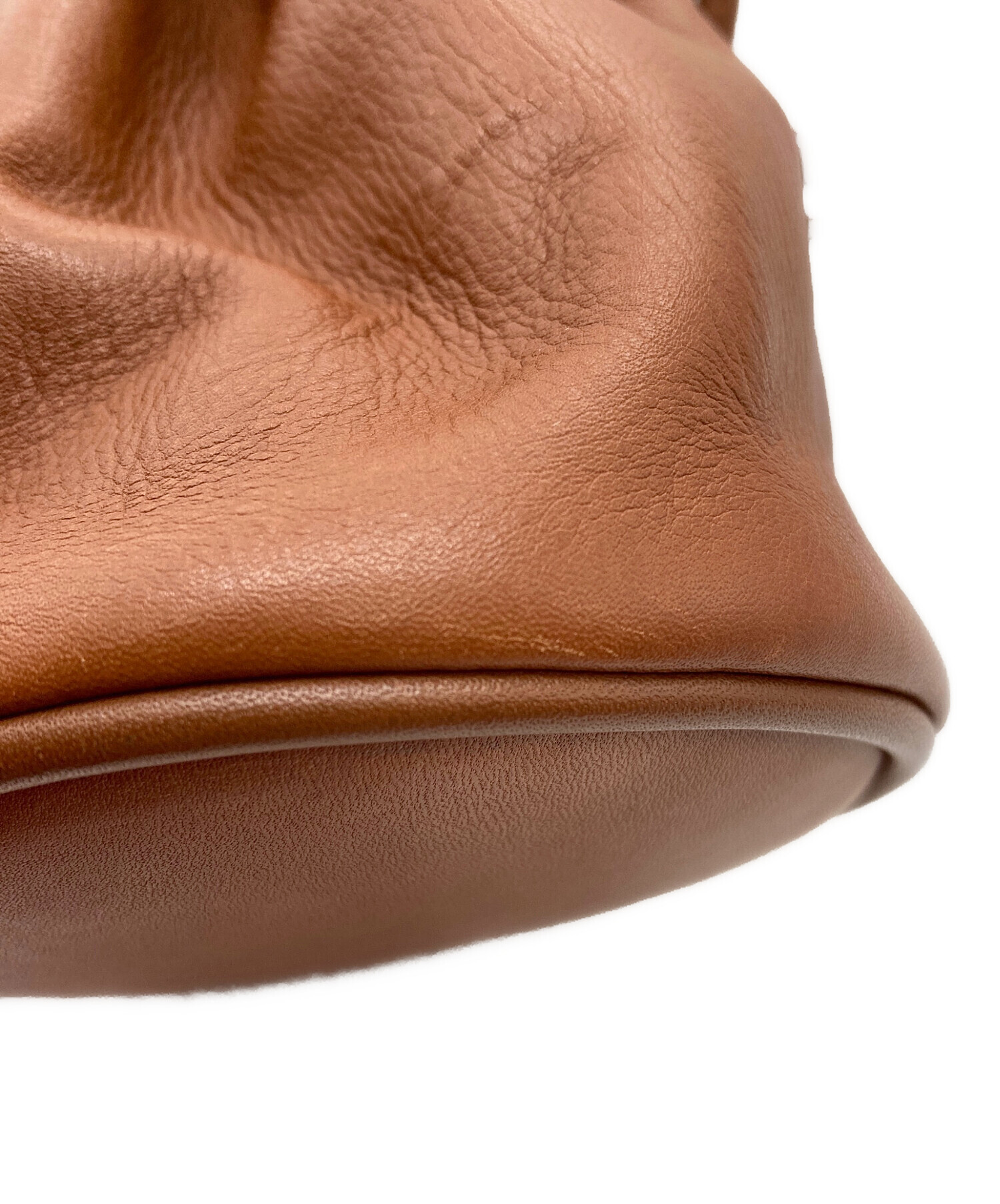 中古・古着通販】COACH (コーチ) レザーミニ巾着バッグ 4144 ブラウン