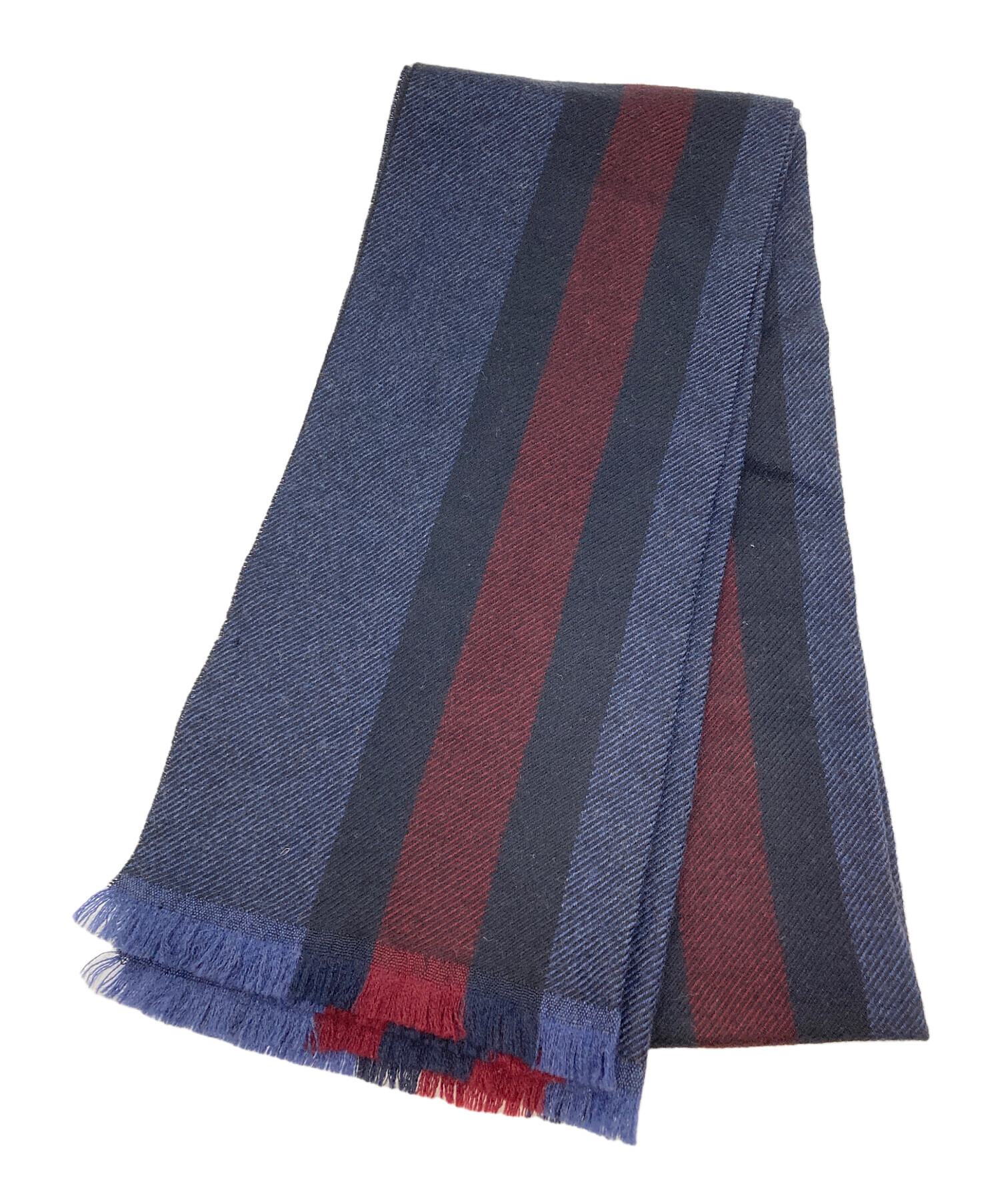 中古・古着通販】GUCCI (グッチ) ウールマフラー ネイビー サイズ:30