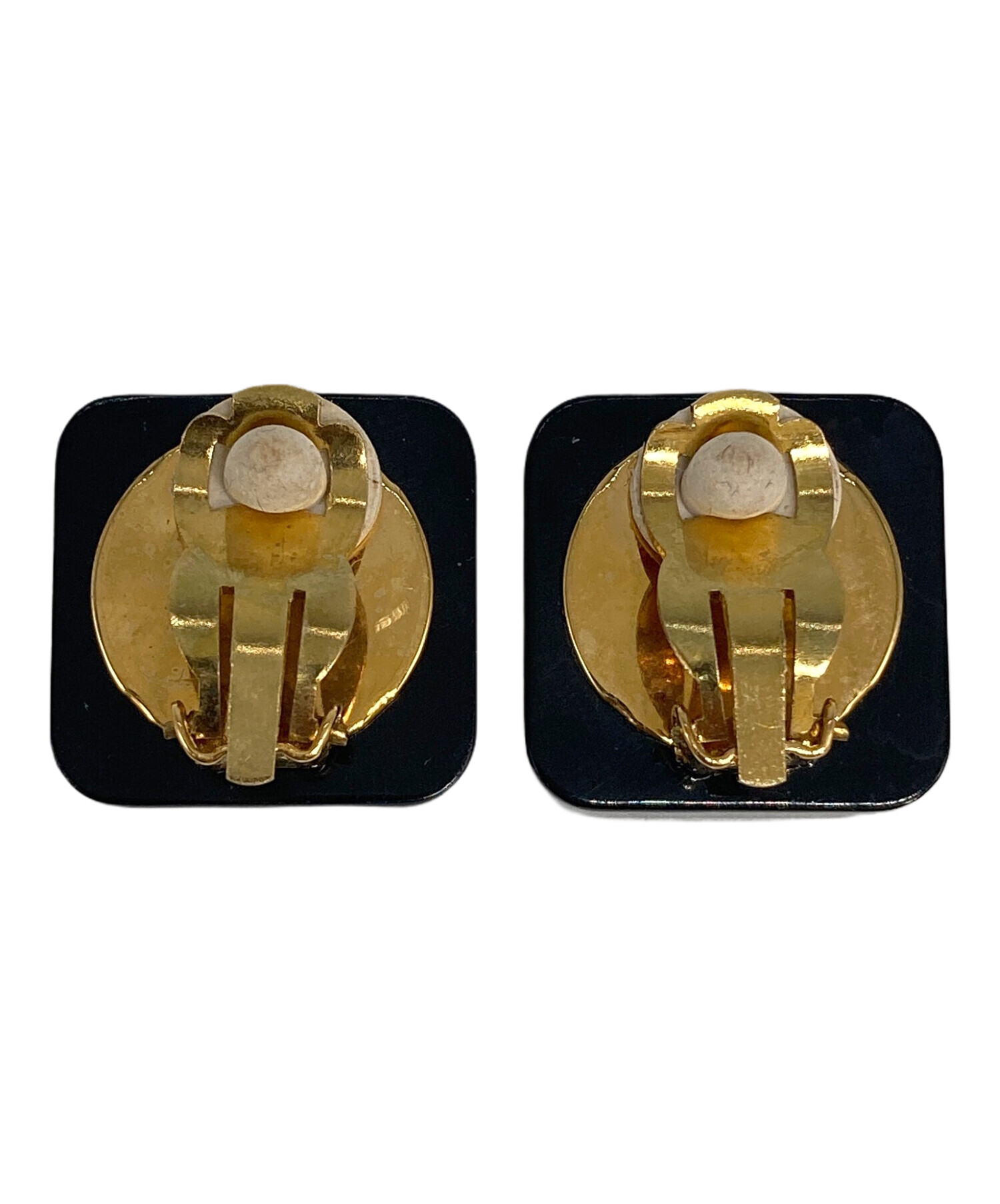 中古・古着通販】CHANEL (シャネル) ココマークイヤリング ブラック