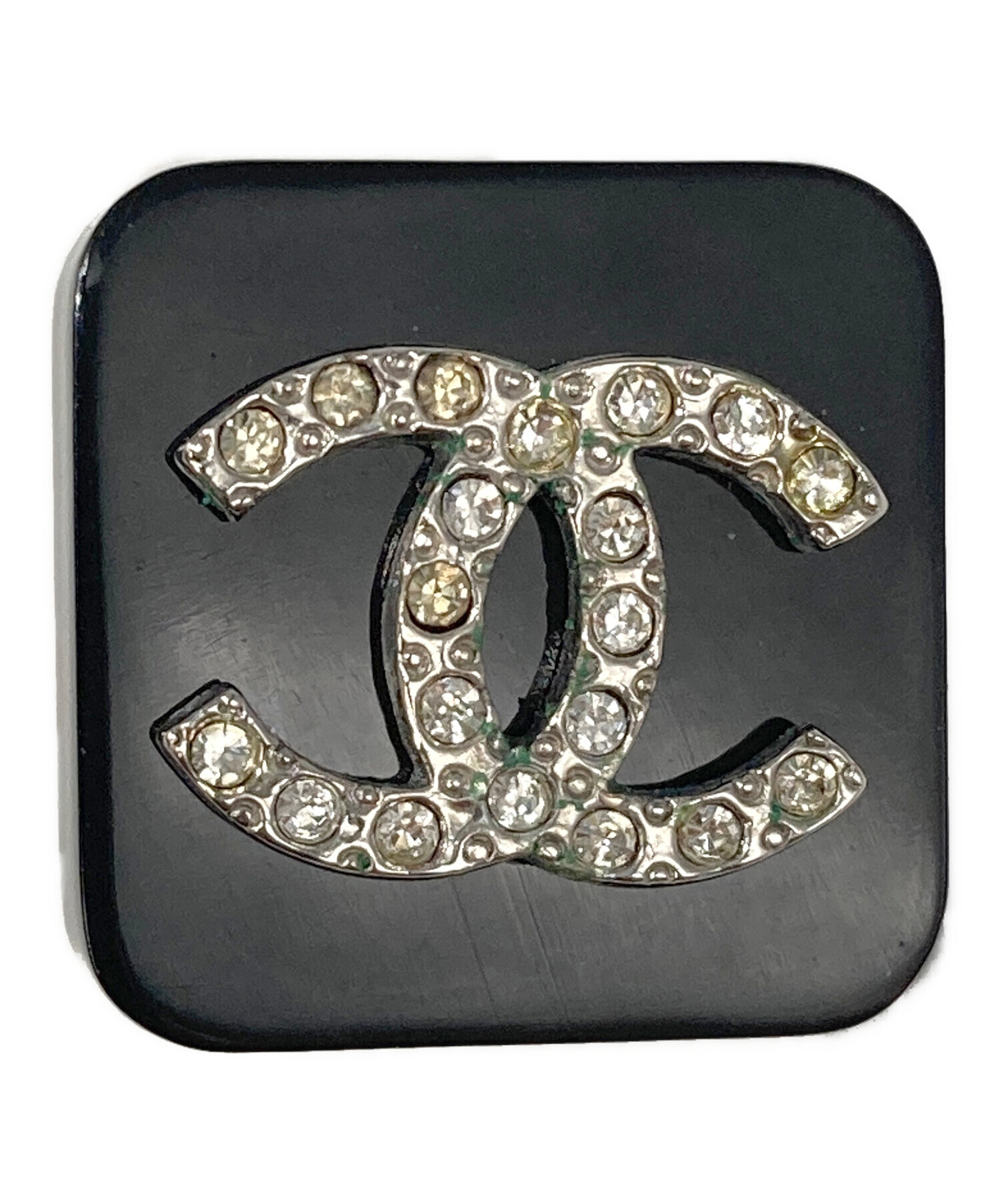 中古・古着通販】CHANEL (シャネル) ココマークイヤリング ブラック